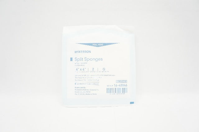 McKesson 16-42046 Split Sponges 4inx4in - Pack of 2