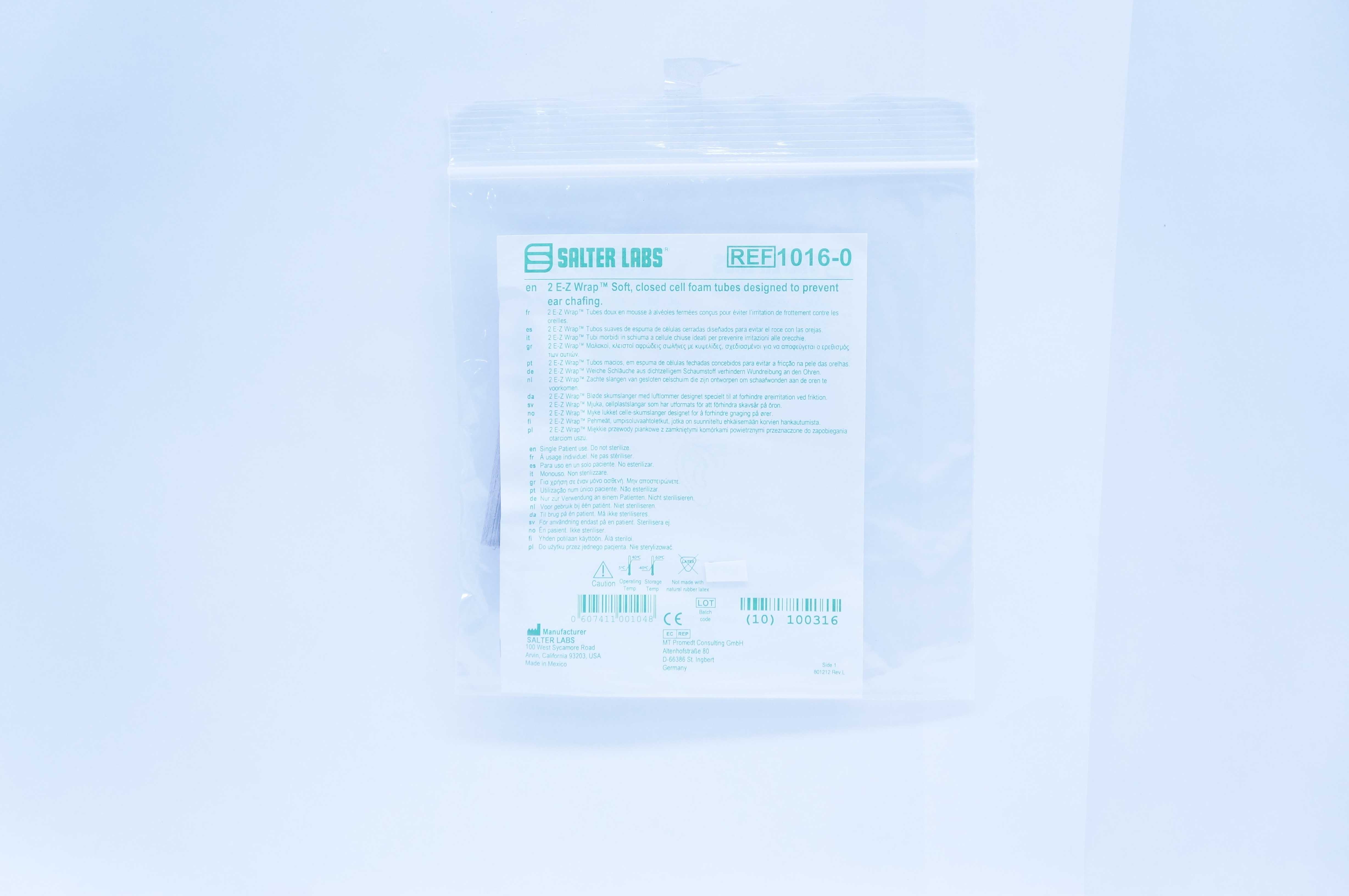 Salter Labs 1016-0 2 E-Z Wrap Soft, Closed Cell Foam Tubes