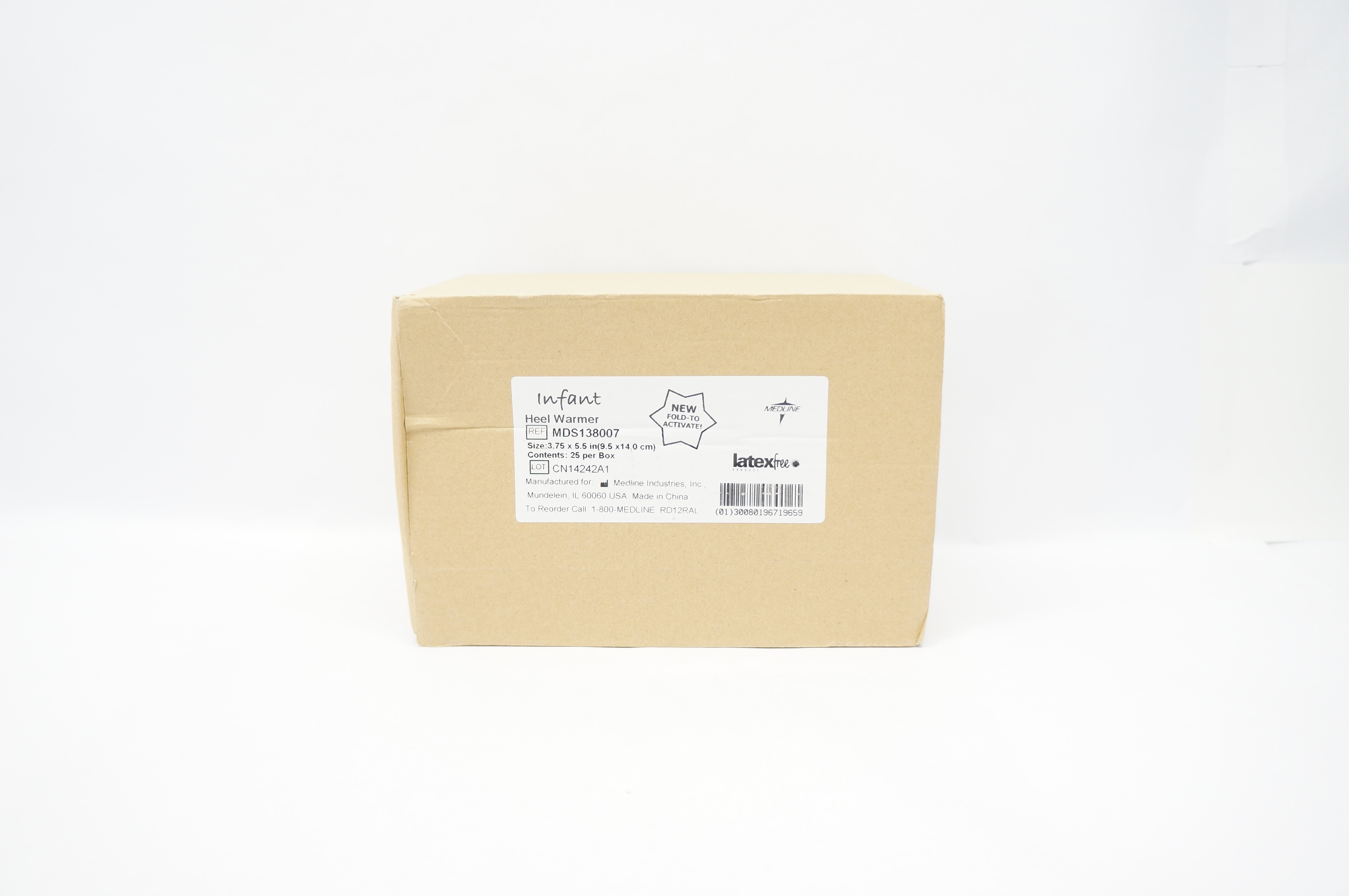 Medline MDS138007 Infant Heel Warmer 3.75inch x 5.5inch - Box of 25