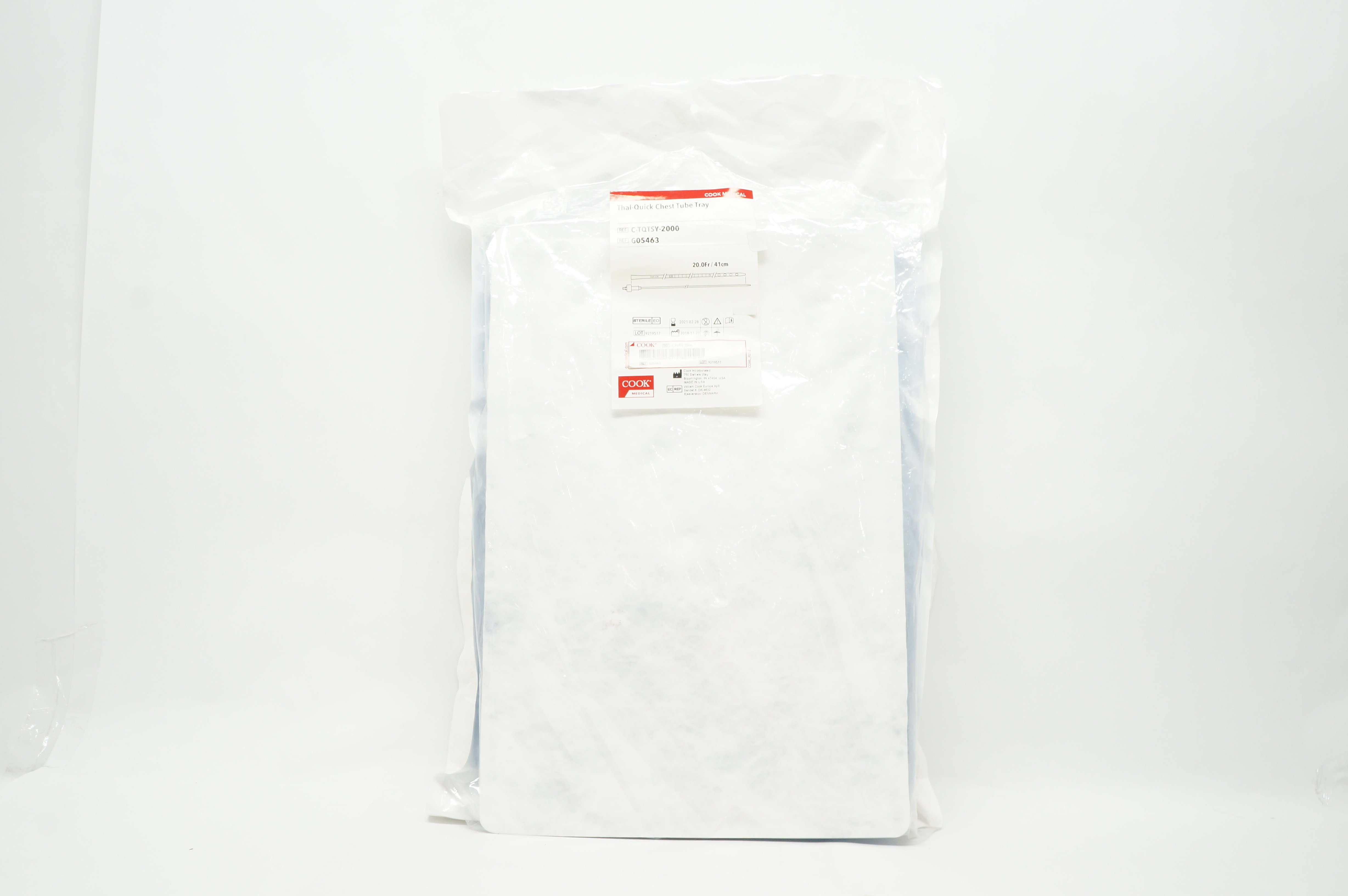 Cook Medical G05463 ThaI-Quick Chest Tube Tray 20.0Fr x 41cm (x)