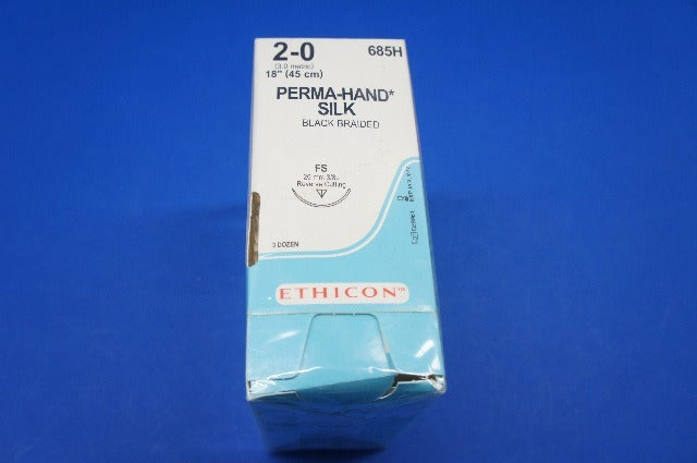 Ethicon 685H PERMA-HAND, FS, Black Braided 18 (x)