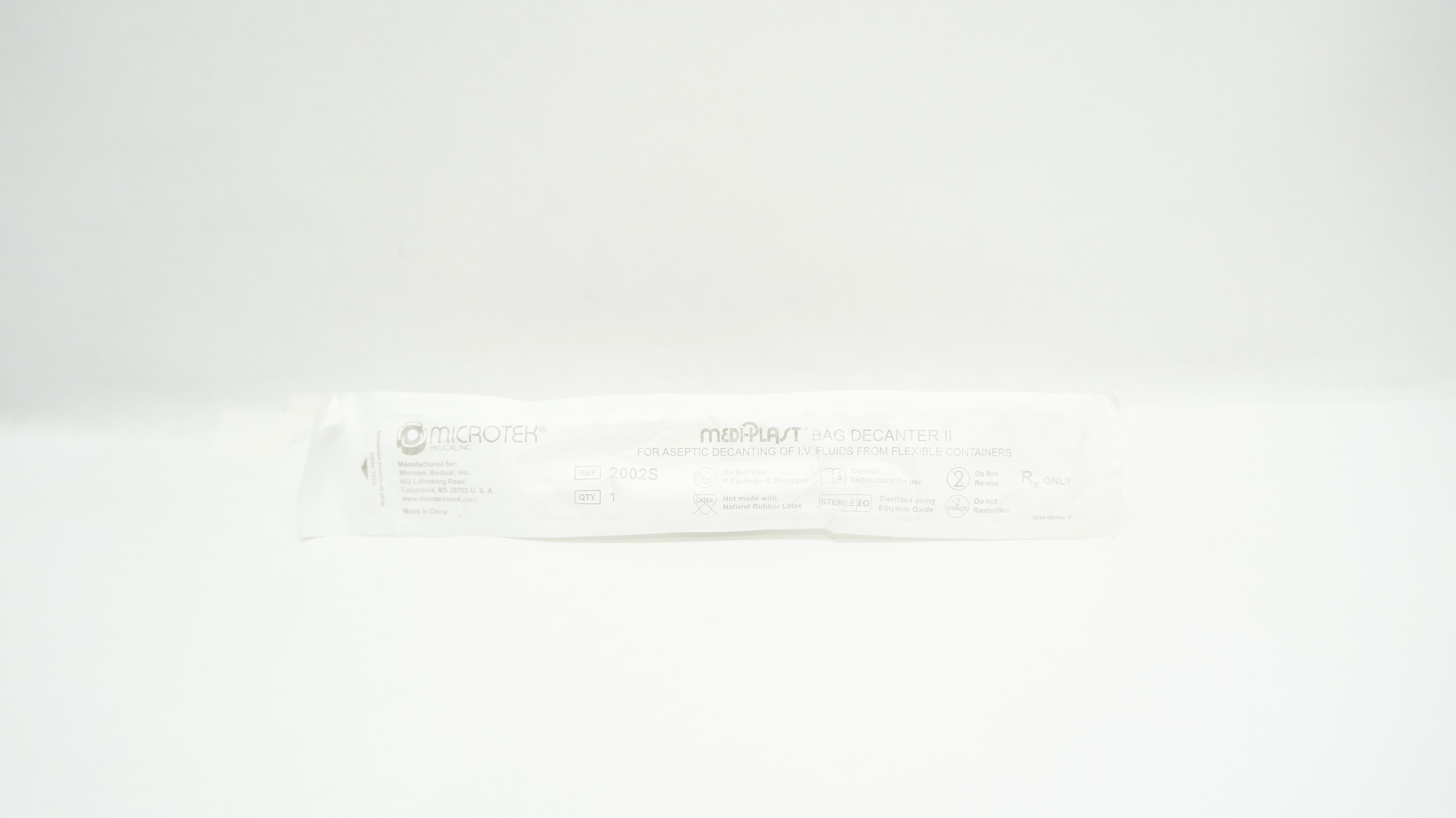Microtek Medical 2002S Medi-Plast Bag Decanter II