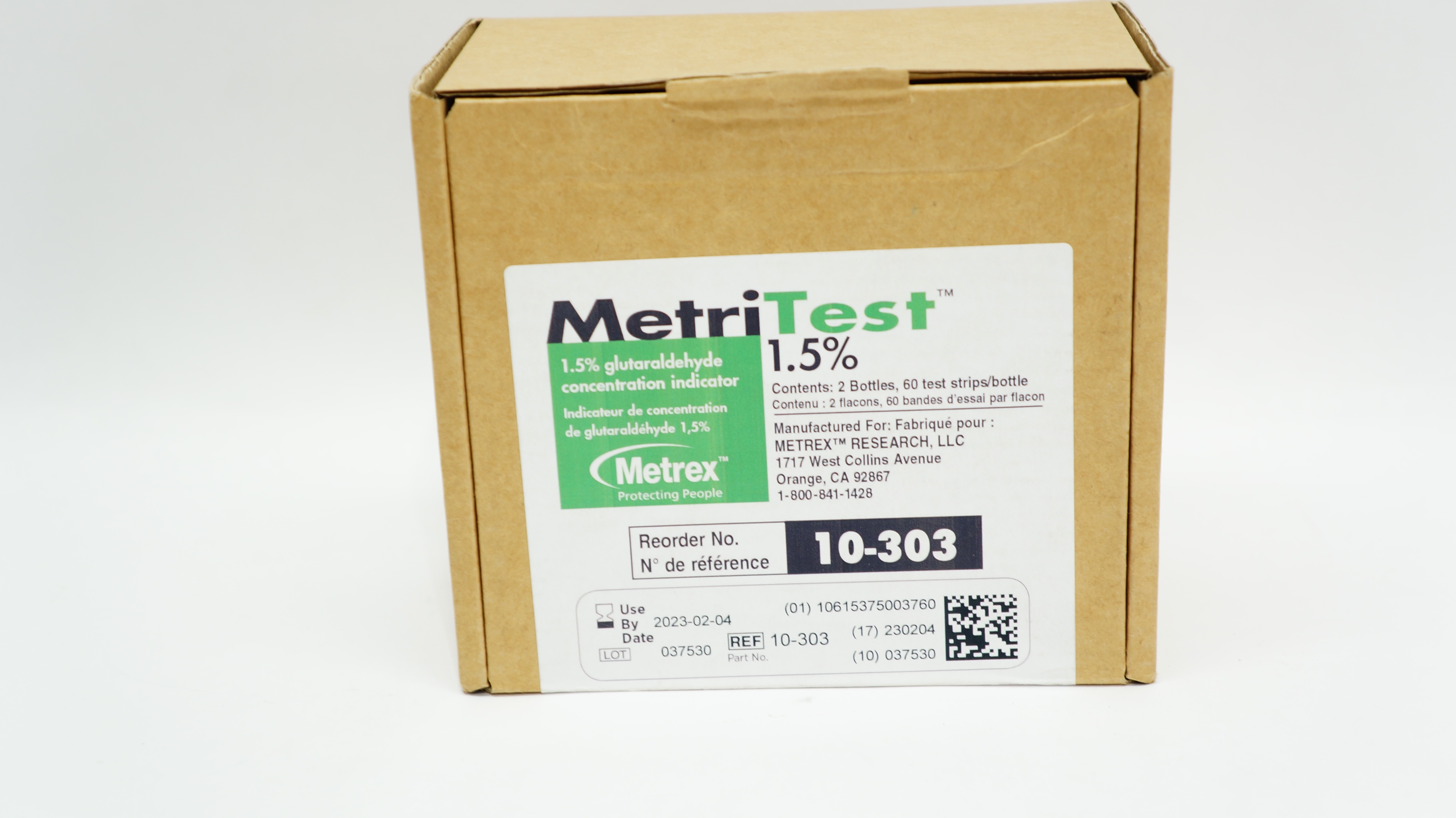 Metrex 10-303 MetriTest 1.5% Glutaraldehyde Concentration Indicator-Case of 2(x)