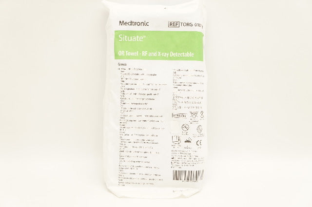 Medtronic TORG-0101C-1 Situate OR Towel RF and X-ray Detectable, Green