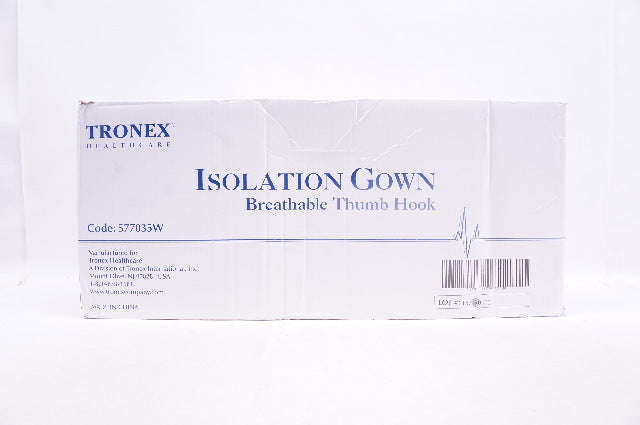Tronex 577035W Isolation Gown Breathable Thumb Hook X-Large - Case of 40