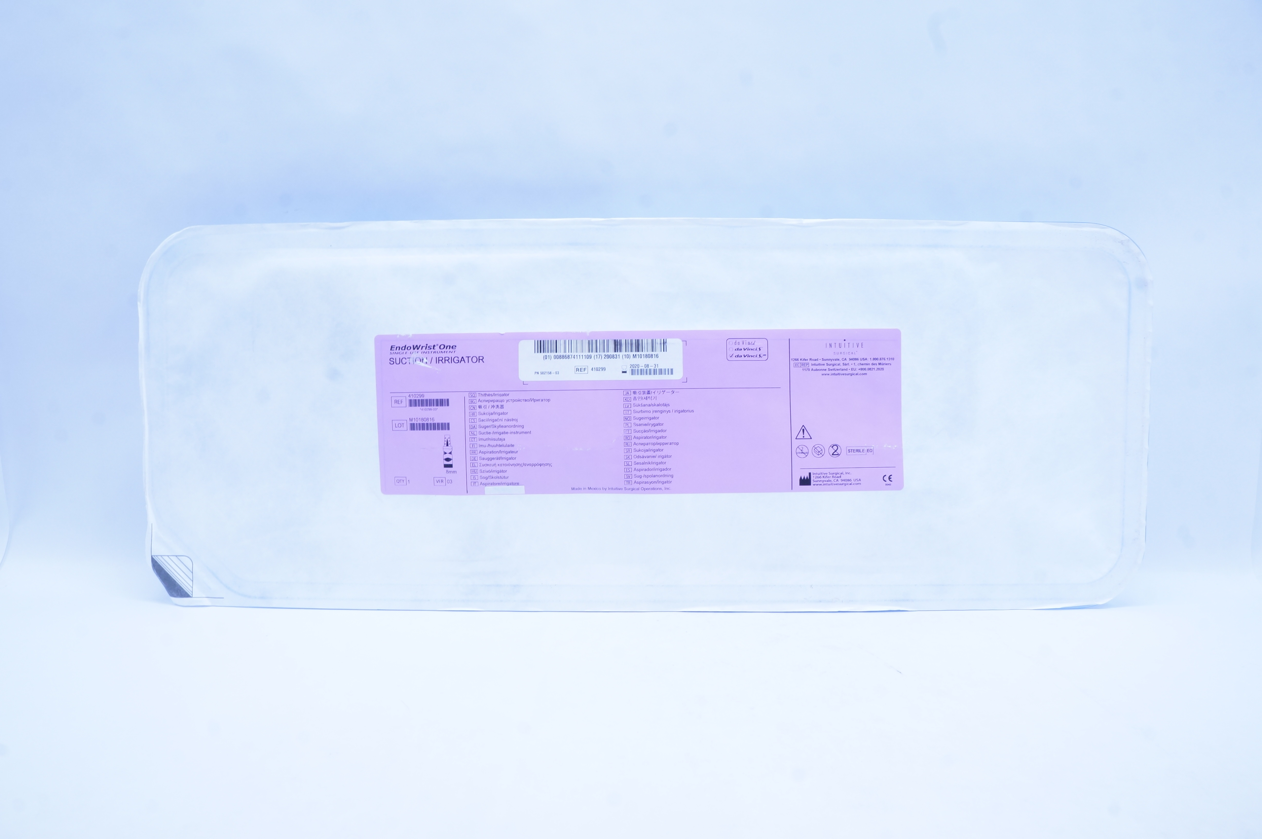 Intuitive Surgical 410299 daVinci Si Endo Wrist One Suction/Irrigator 8 mm (x)