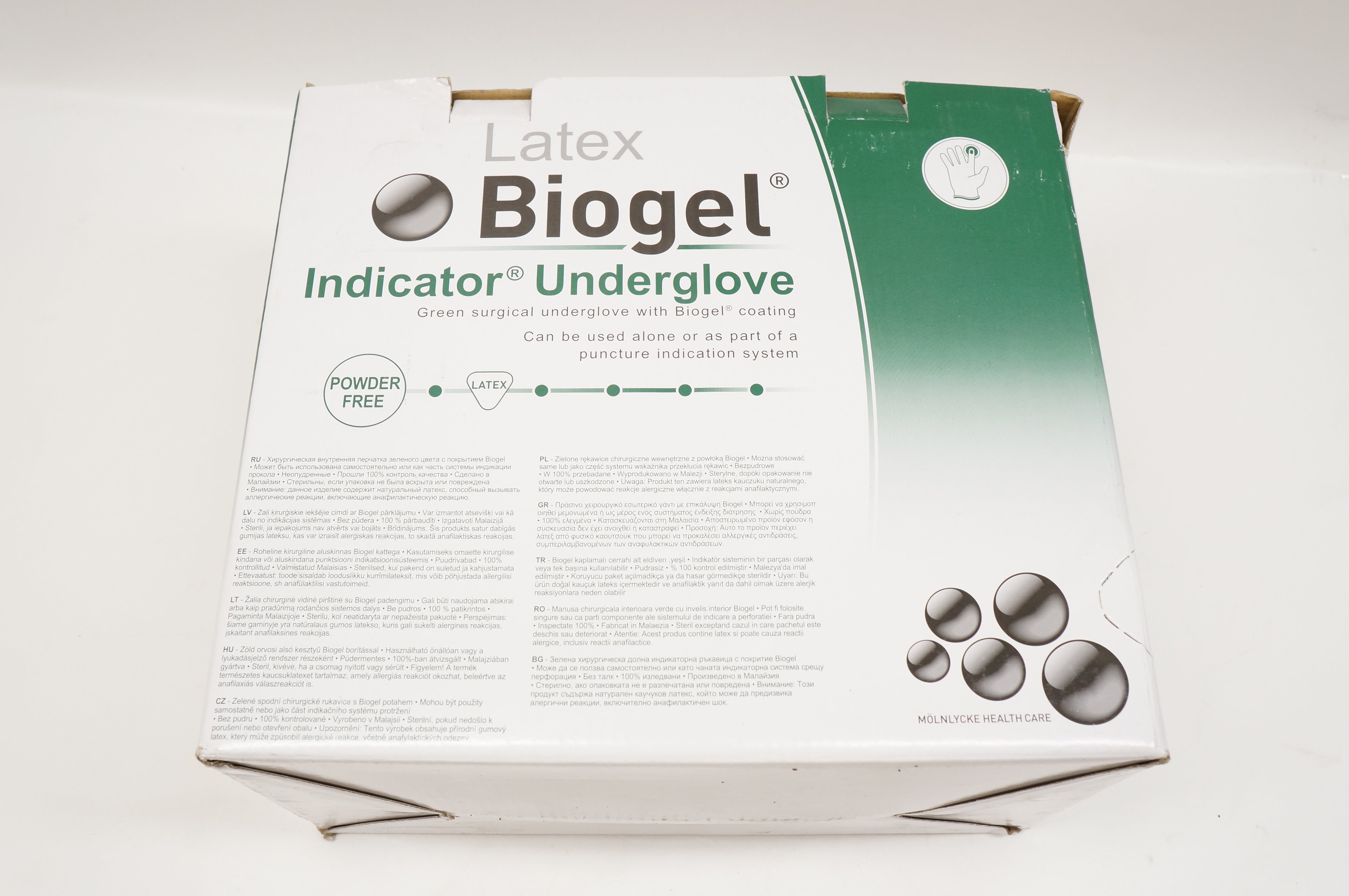 Molnlycke Health Care 31265-01 Biogel Indicator Underglove, 6-1/2 - Box of 50