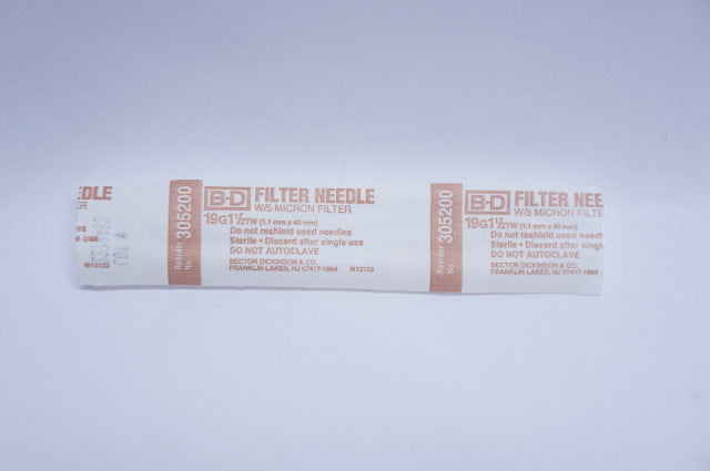 BD 305200 Filter Ndle With 5 Micron Filter 1.1mm x 40mm