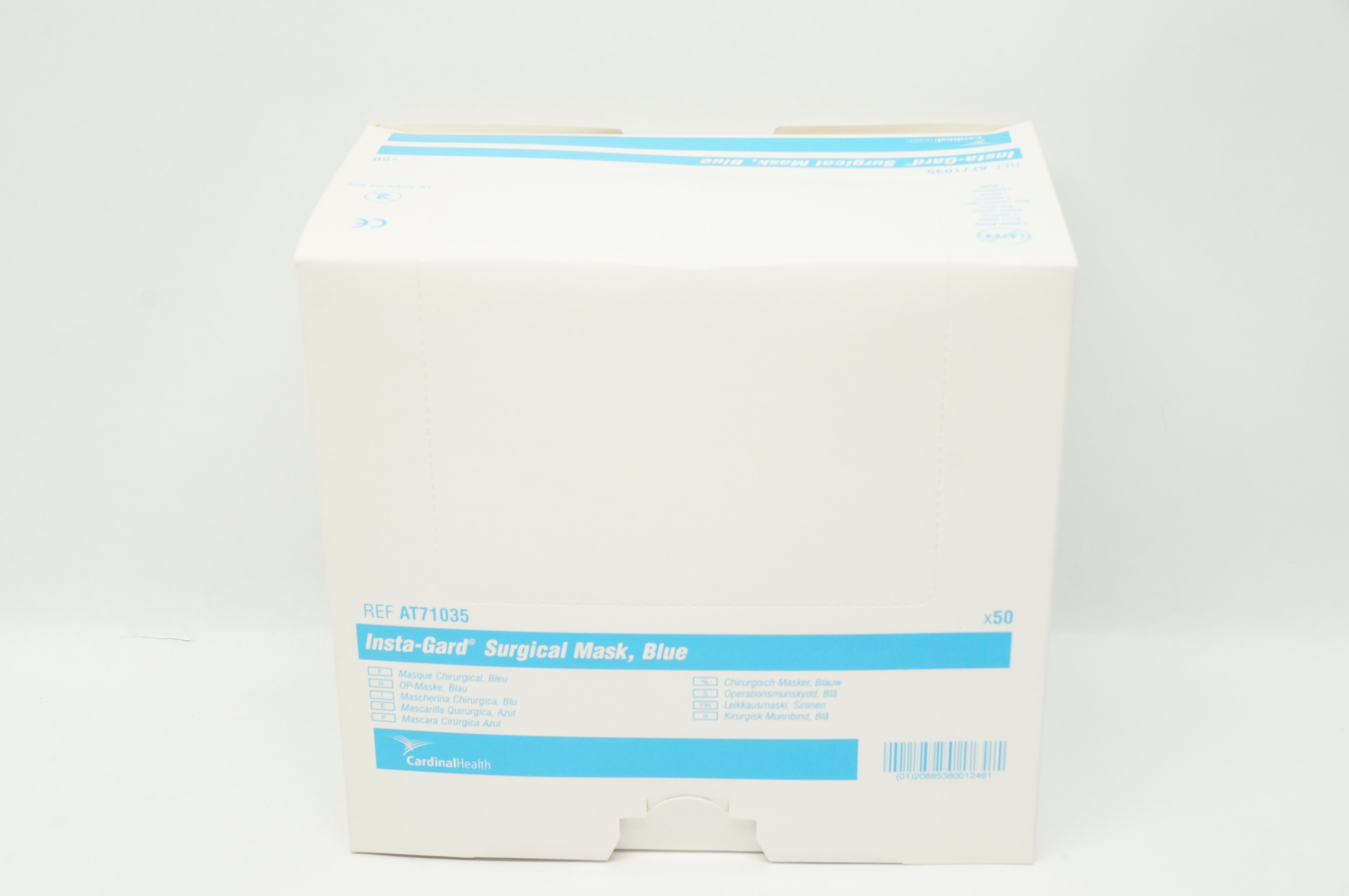 Cardinal Health AT71035 Insta-Guard Surgical Mask Blue - Box of 50 (x)