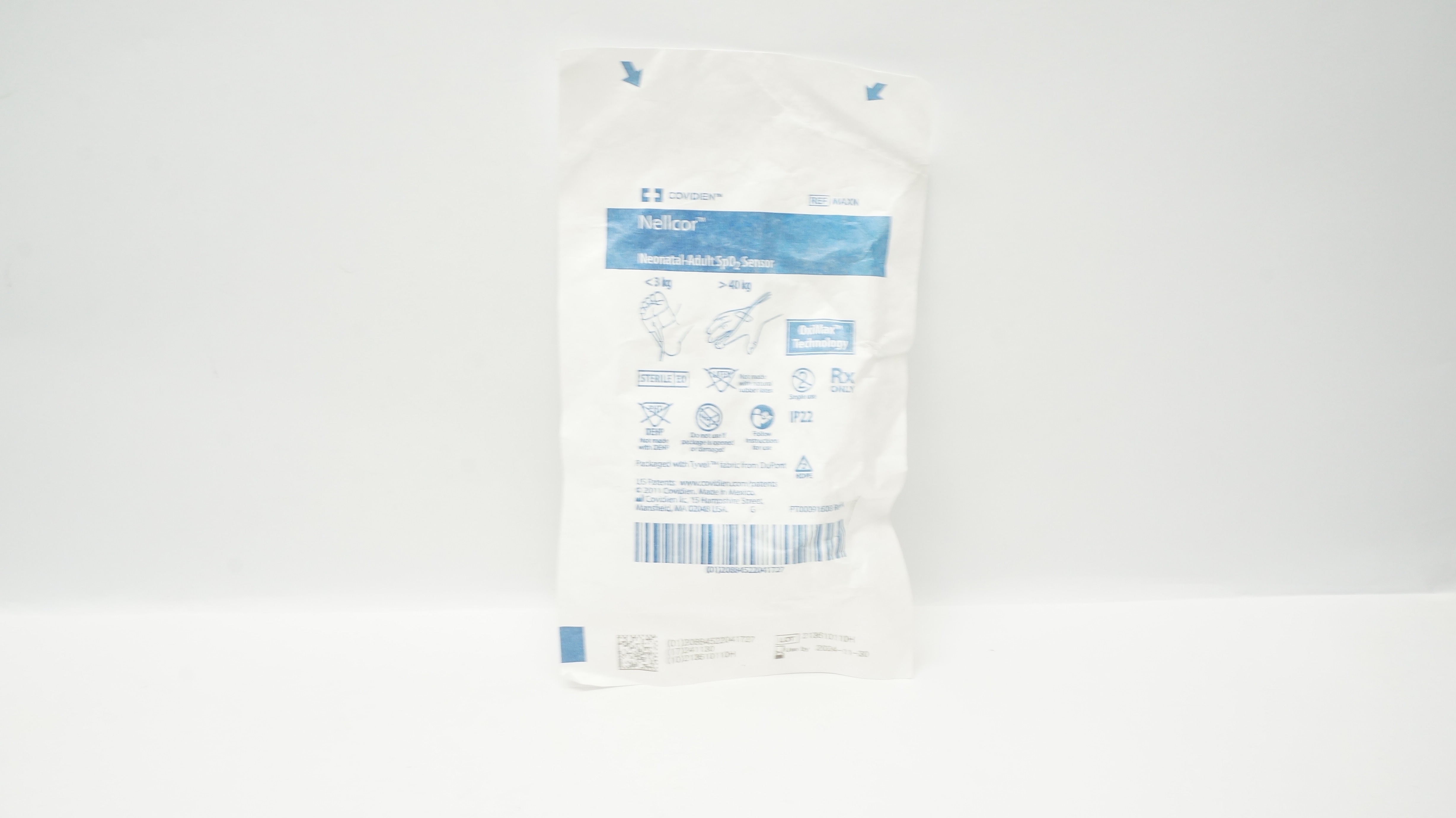 Covidien MAXN Nellcor Neonatal-Adult SpO2 Sensor OxiMax Technology <3kg >40 kg(x)