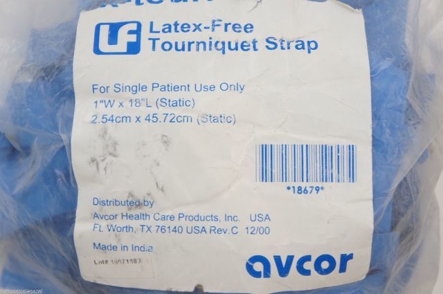 Avcor Latex-Free Tourniquet Strap 1inch x 18inch