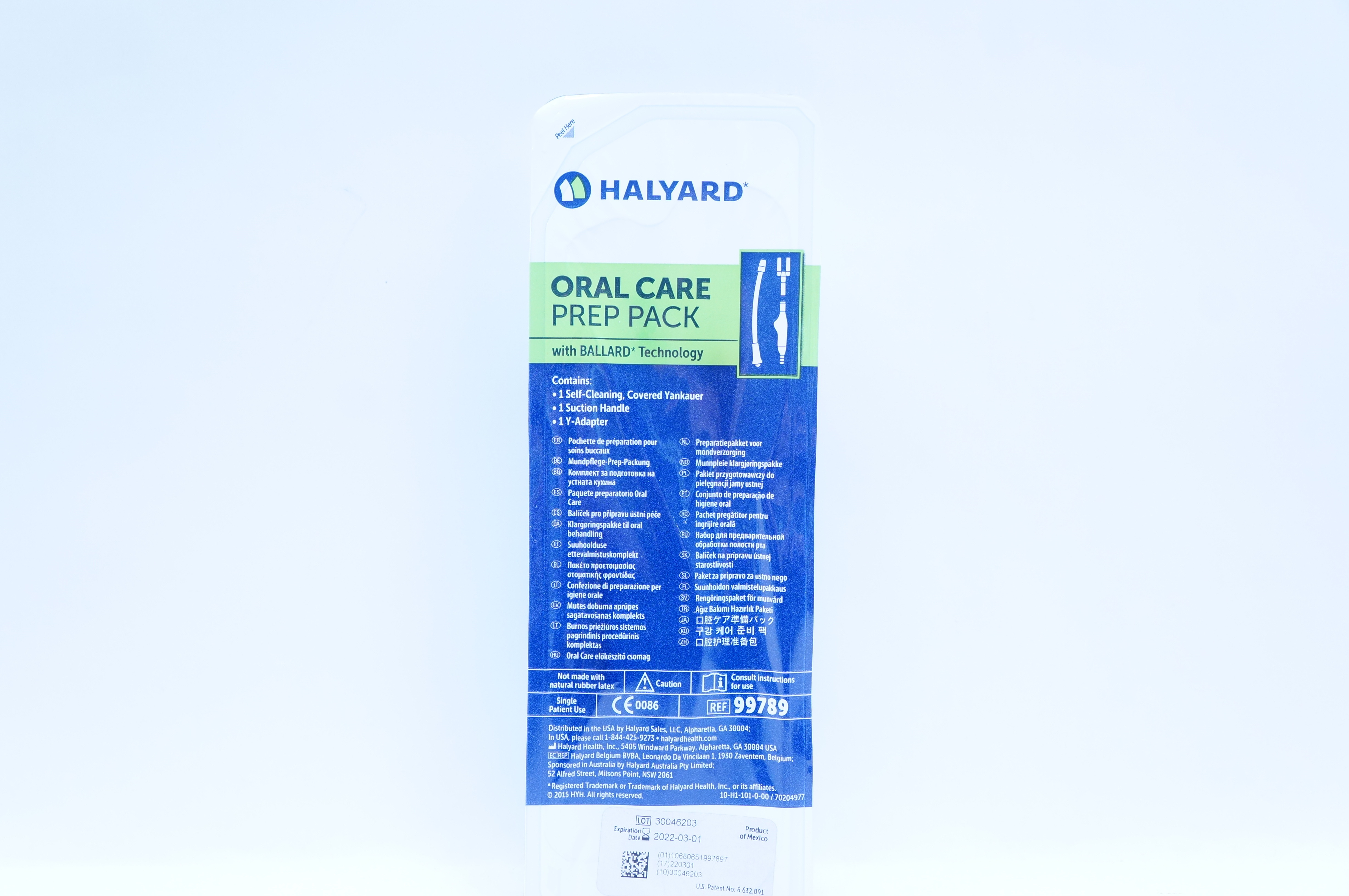 Halyard 99789 Oral Care Prep Pack with Ballard Technology