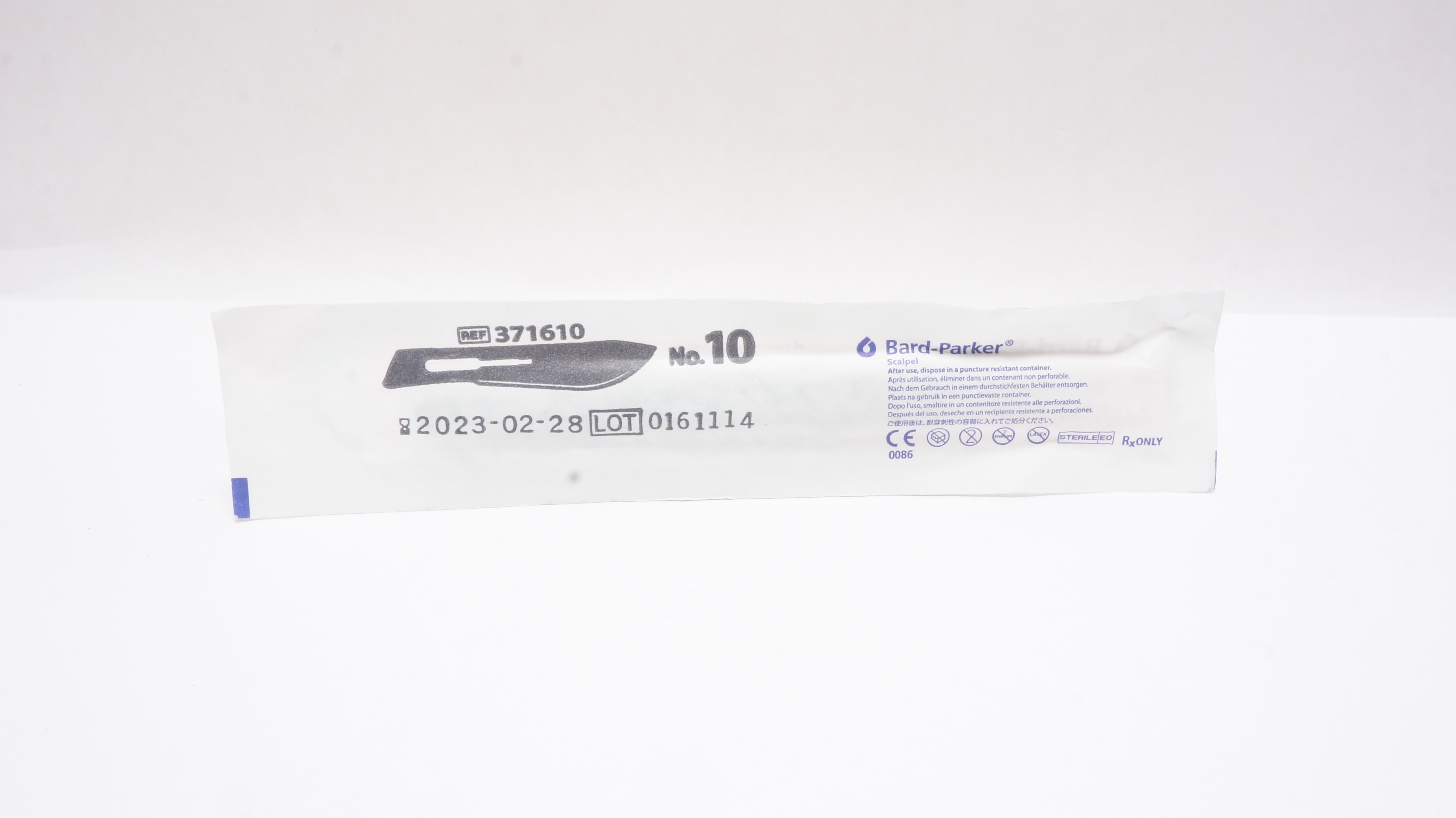 Bard-Parker 371610 Surgical Stainless Steel Surgical Blade N10 (x)