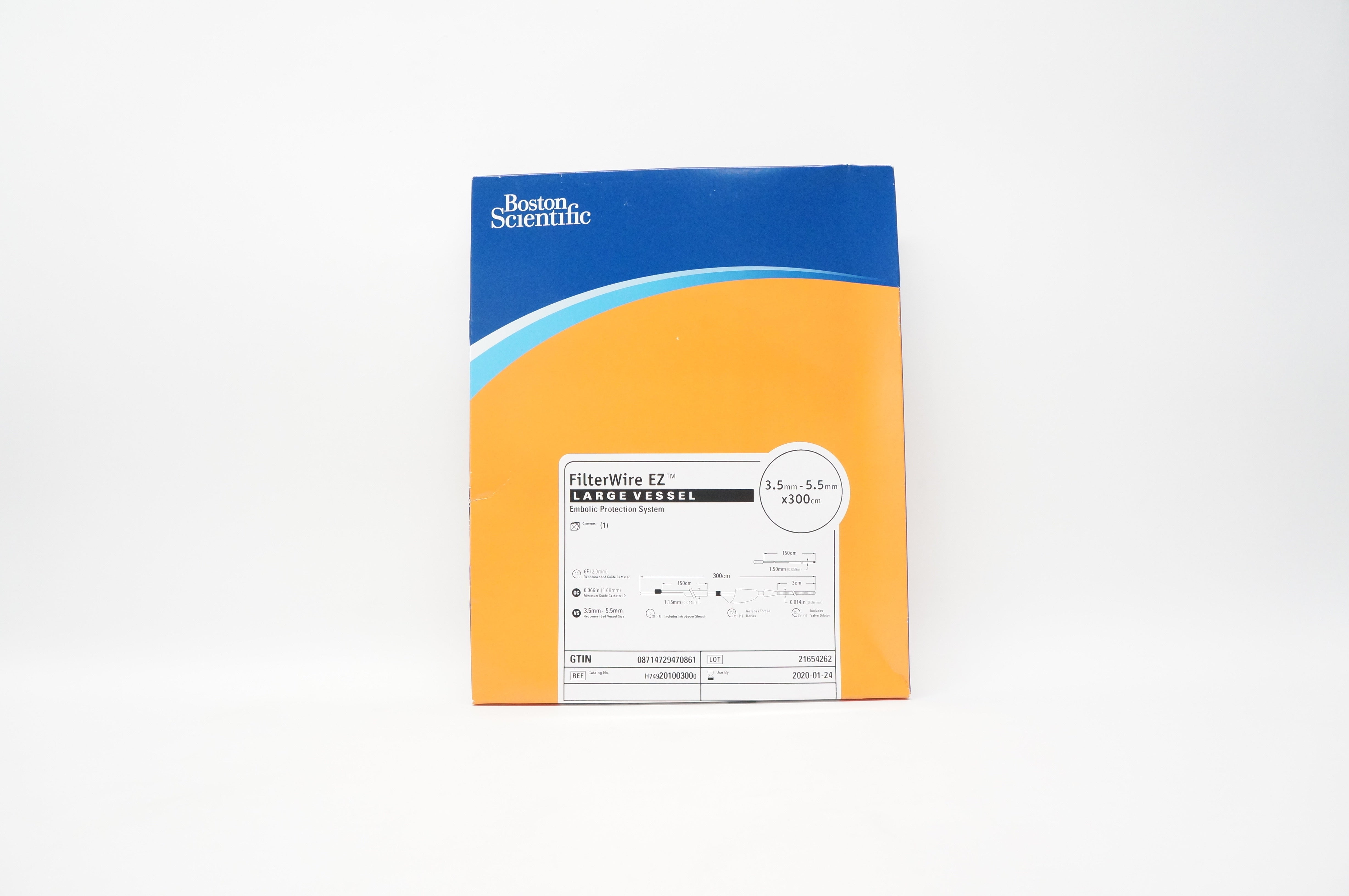 Boston Scientific H749201003000 FilterWire EZ Protection Syst.3.5-5.5mmx300cm(x)