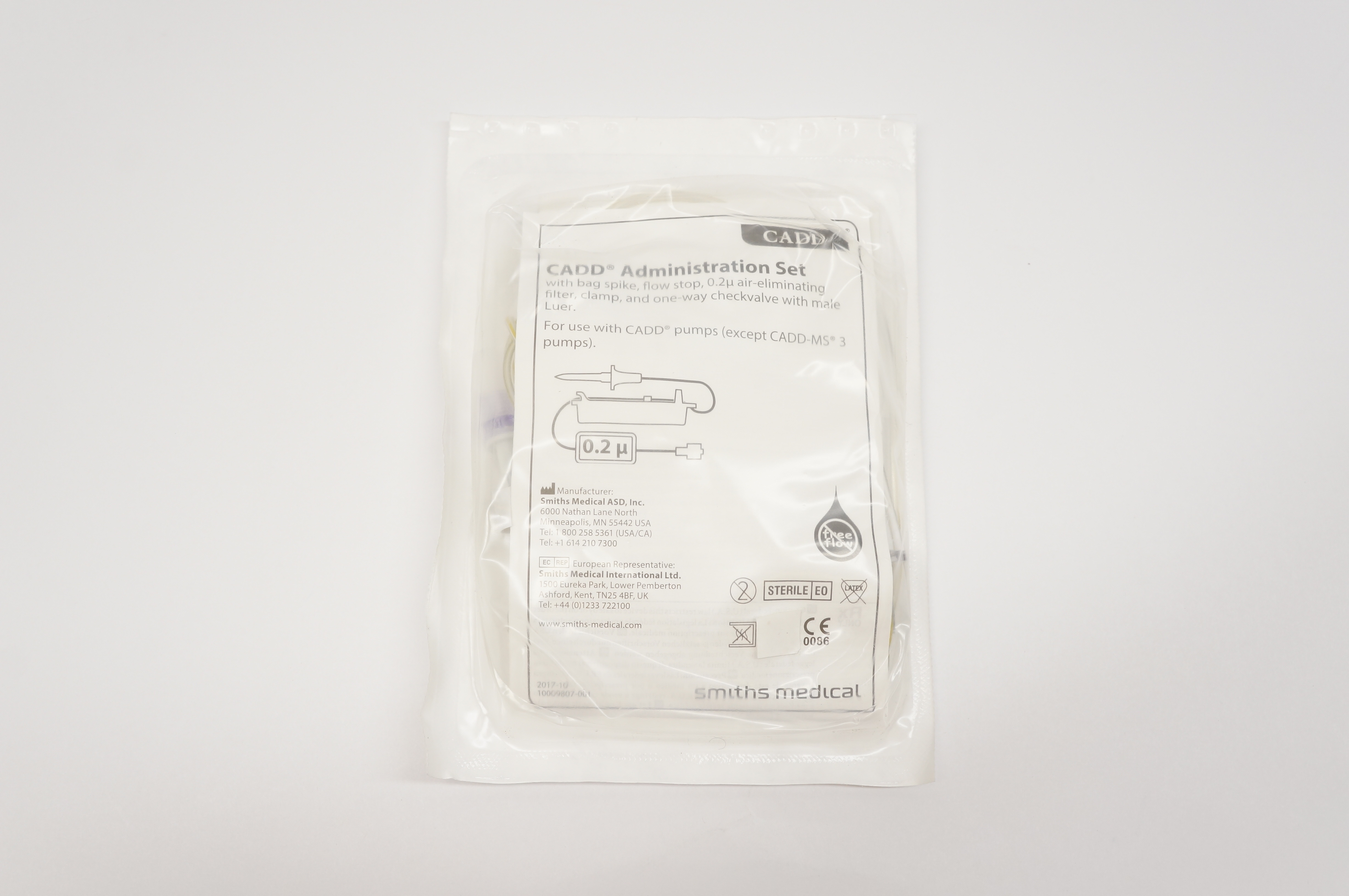 Smiths Medical 21-7339-24 CADD Administration Set 6.2ml, 130inch