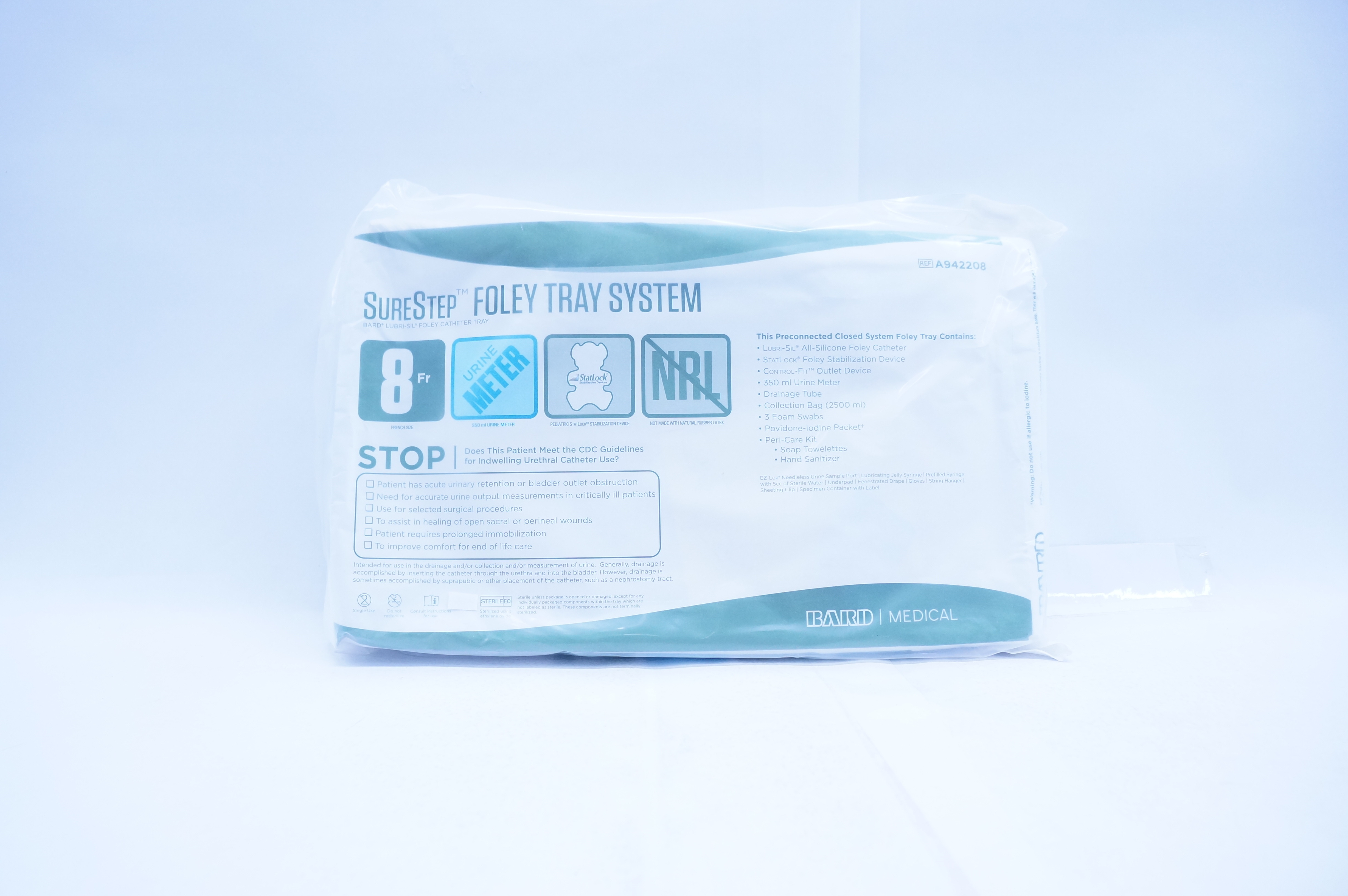 Bard A942208 SureStep Foley Tray System 8Fr. (x)