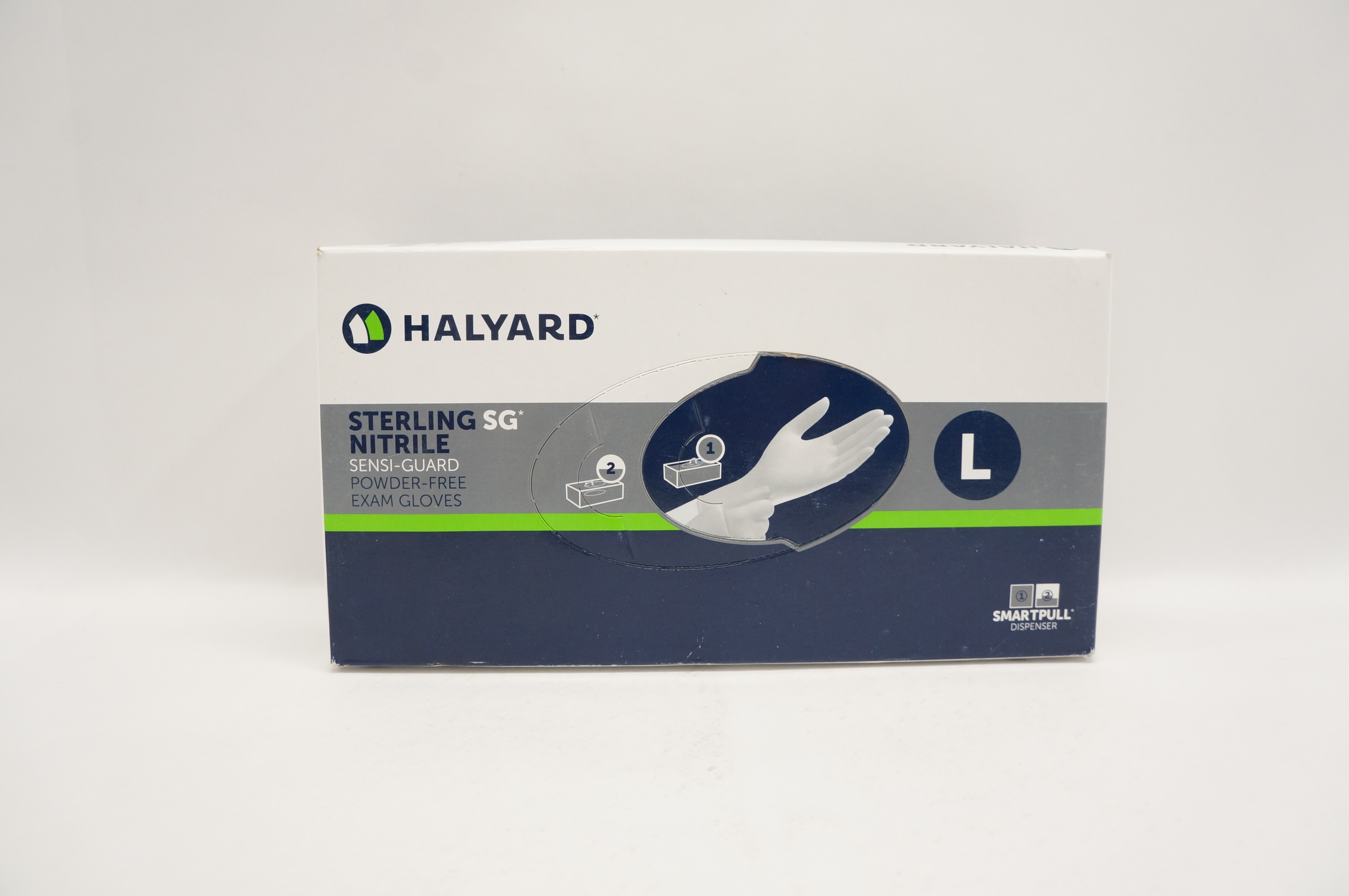 Halyard 41660 SG Nitrile Sensi-Guard Powder-Free Exam Gloves, L - Box of 250