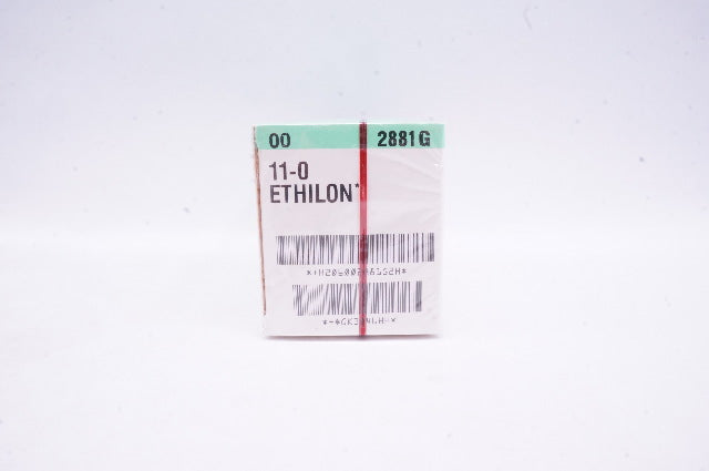 Ethicon 2881G 11-0 Ethilon Nylon, 3/8 Circle Taper BV50-3, 5inch - Box of 12