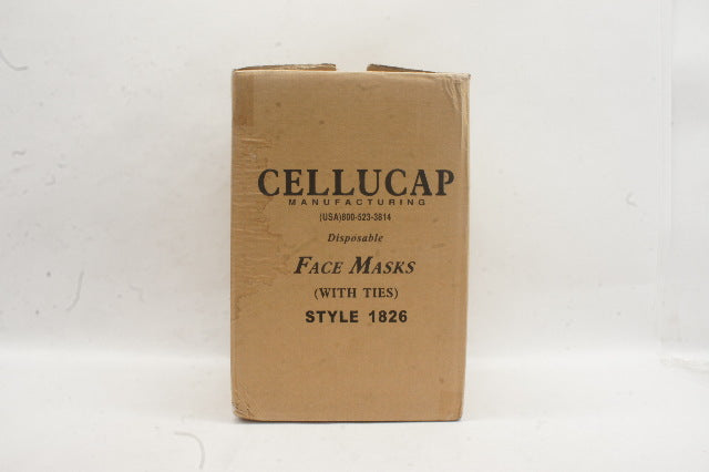 Cellucap 1826 Face Mask with Ties Blue - Case of 250