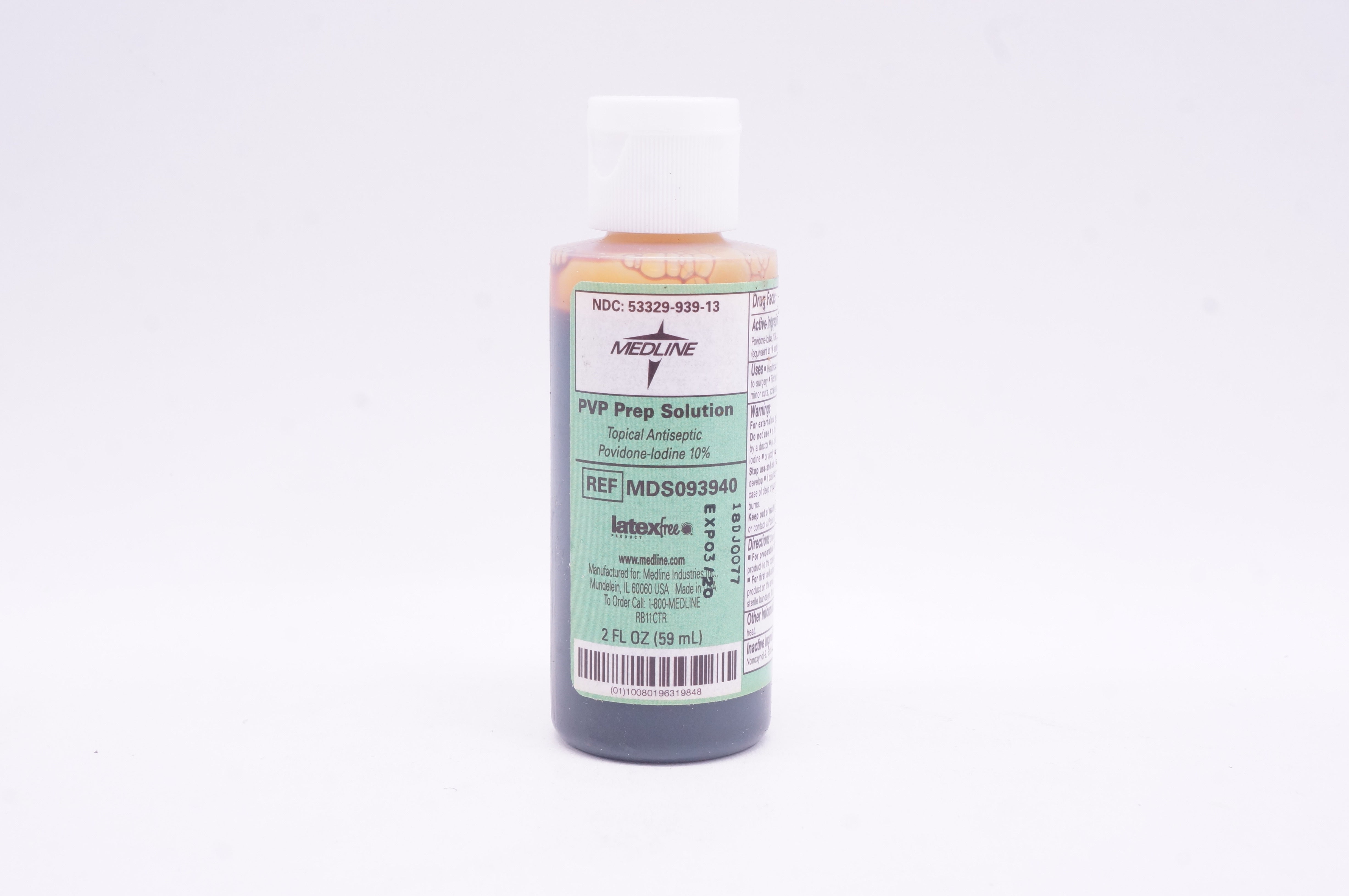 Medline MDS093940 PVP Prep Solution Topical Antiseptic Povidone-Iodine 10% (x)