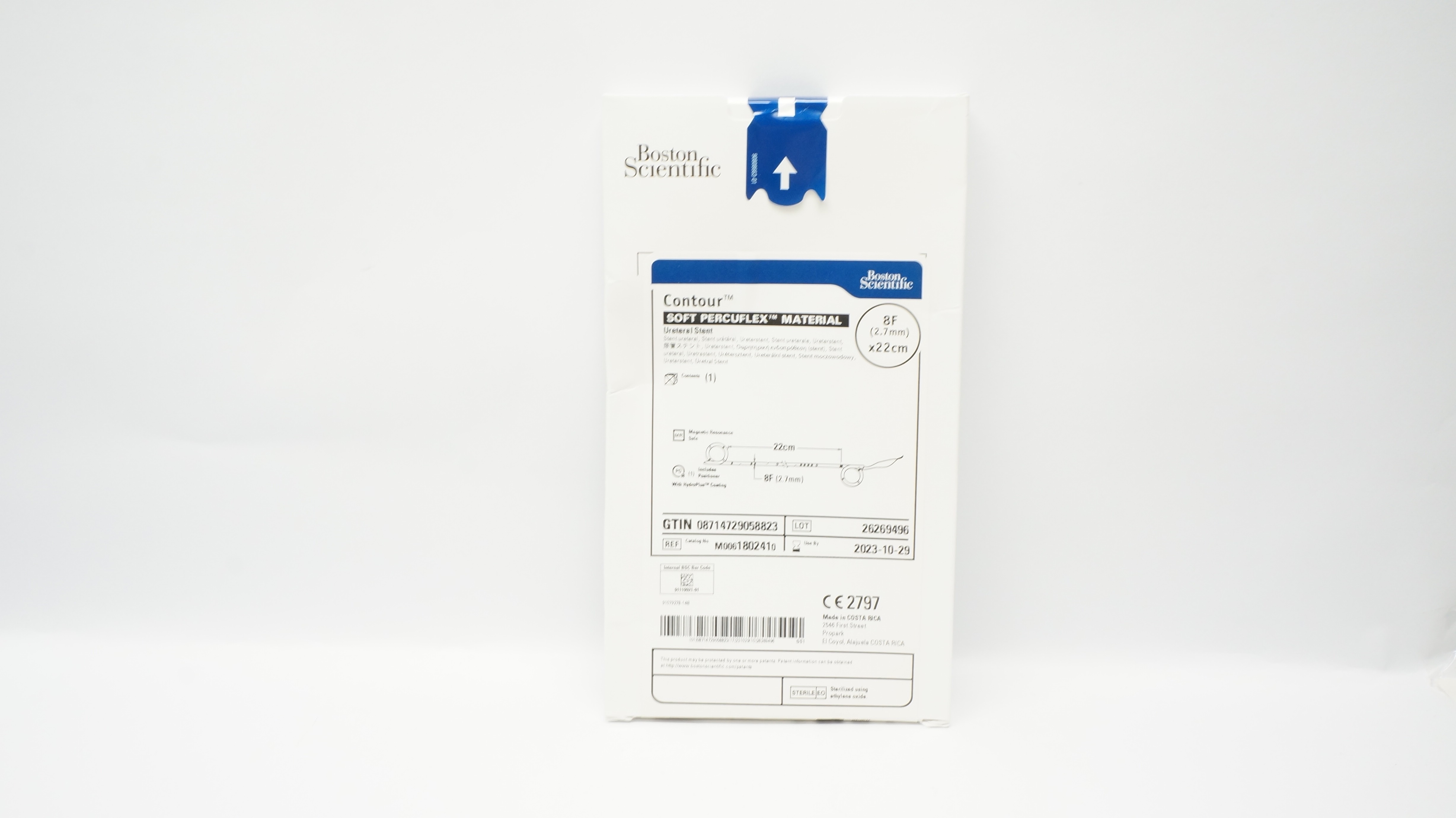 Boston Scientific M0061802410 Contour Soft Percuflex Ureteral Stnt 8F x 22cm (x)