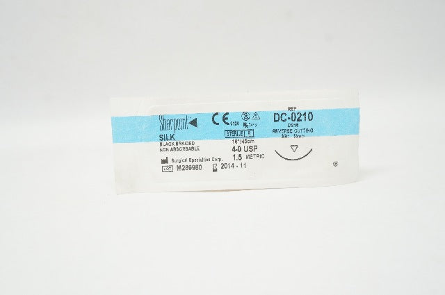 Surgical Specialties Corp. DC-0210 Sharpoint Silk 4-0 USP 1.5 metric 18inch (x)