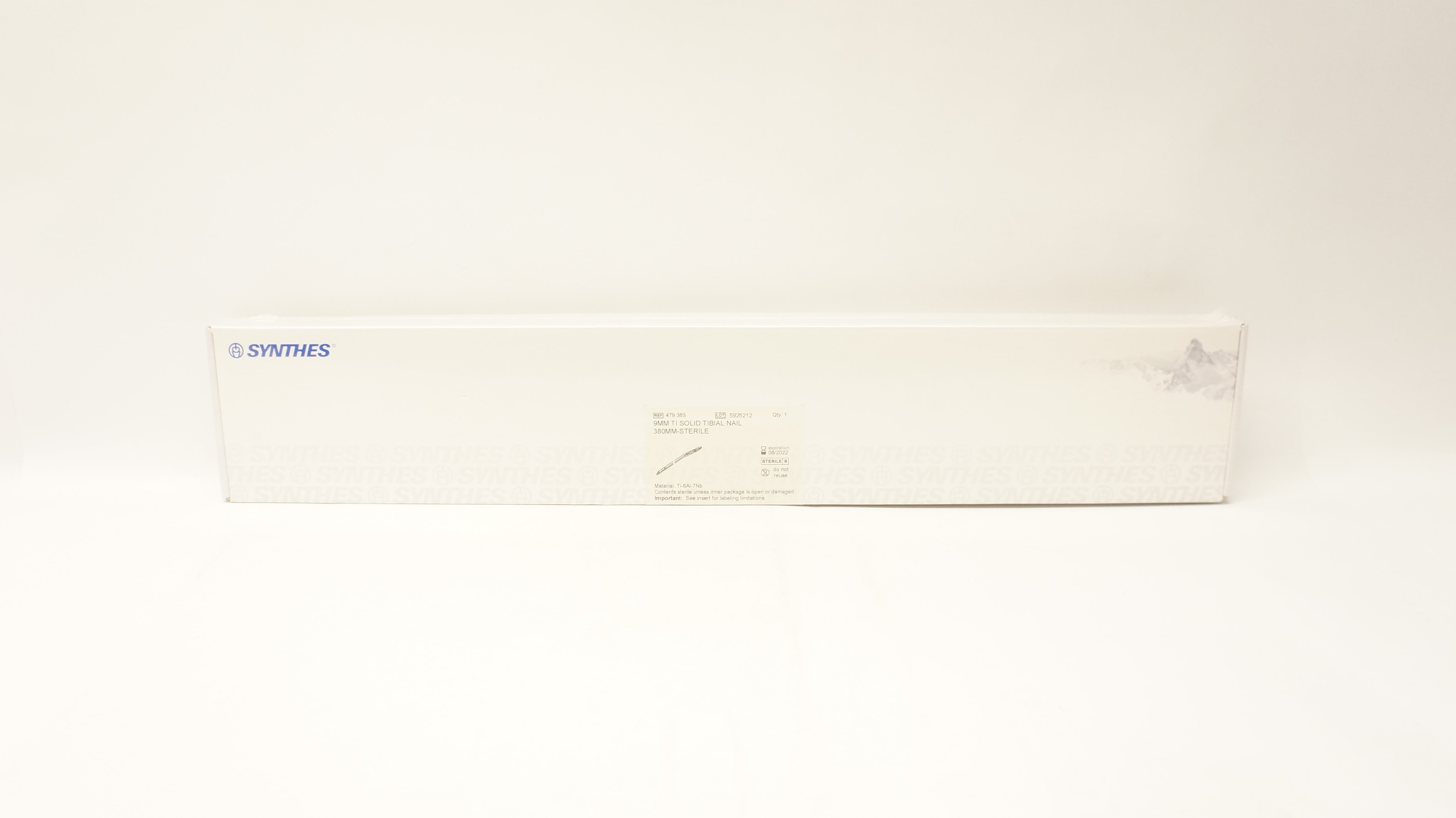 Synthes 479.38S 9mm Ti Solid Tibial Nail 380mm