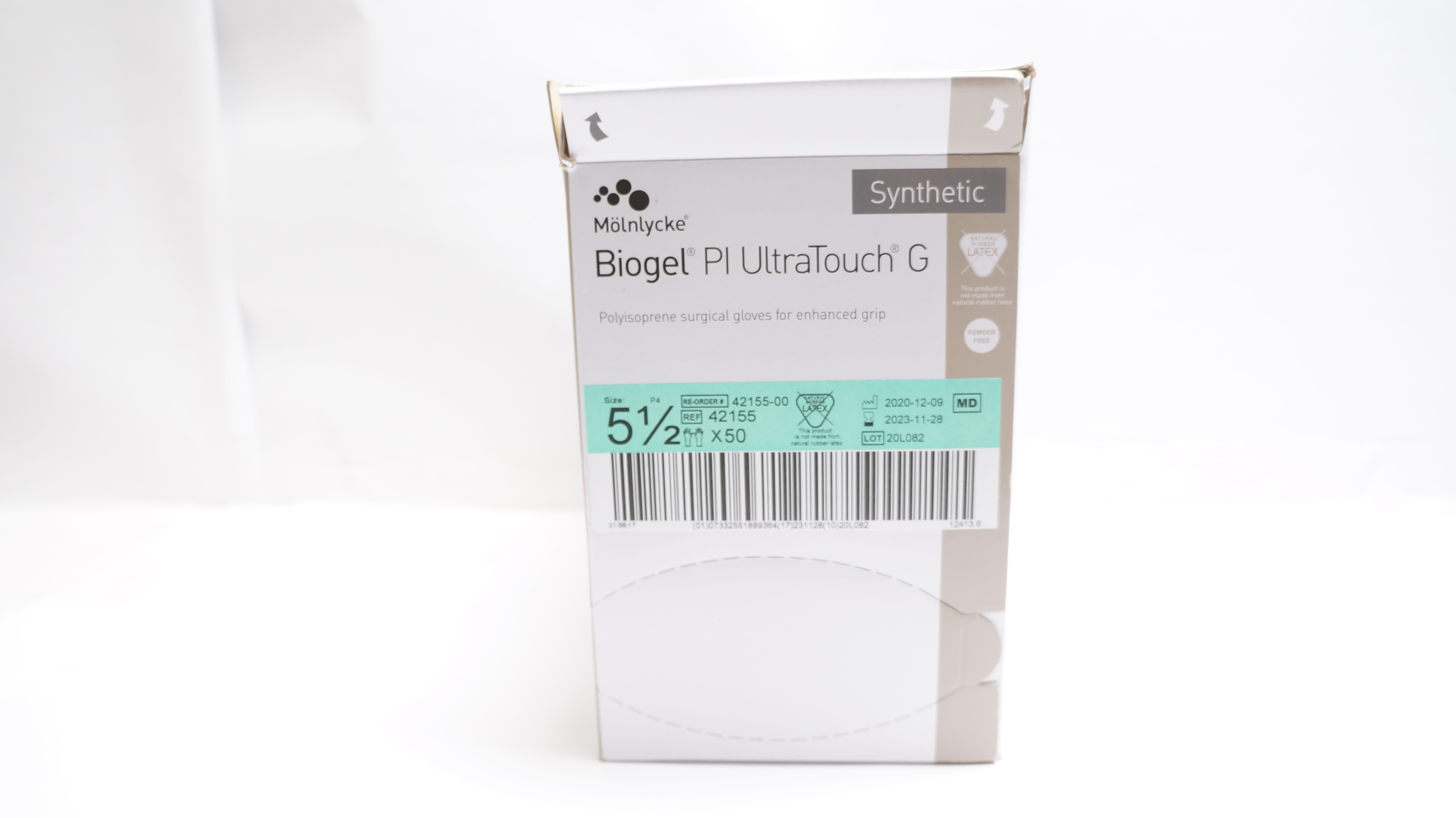 Molnlycke HealthCare 42155-00 Biogel Pl UltraTouch G Gloves 5-1/2 (x)- Box of 50