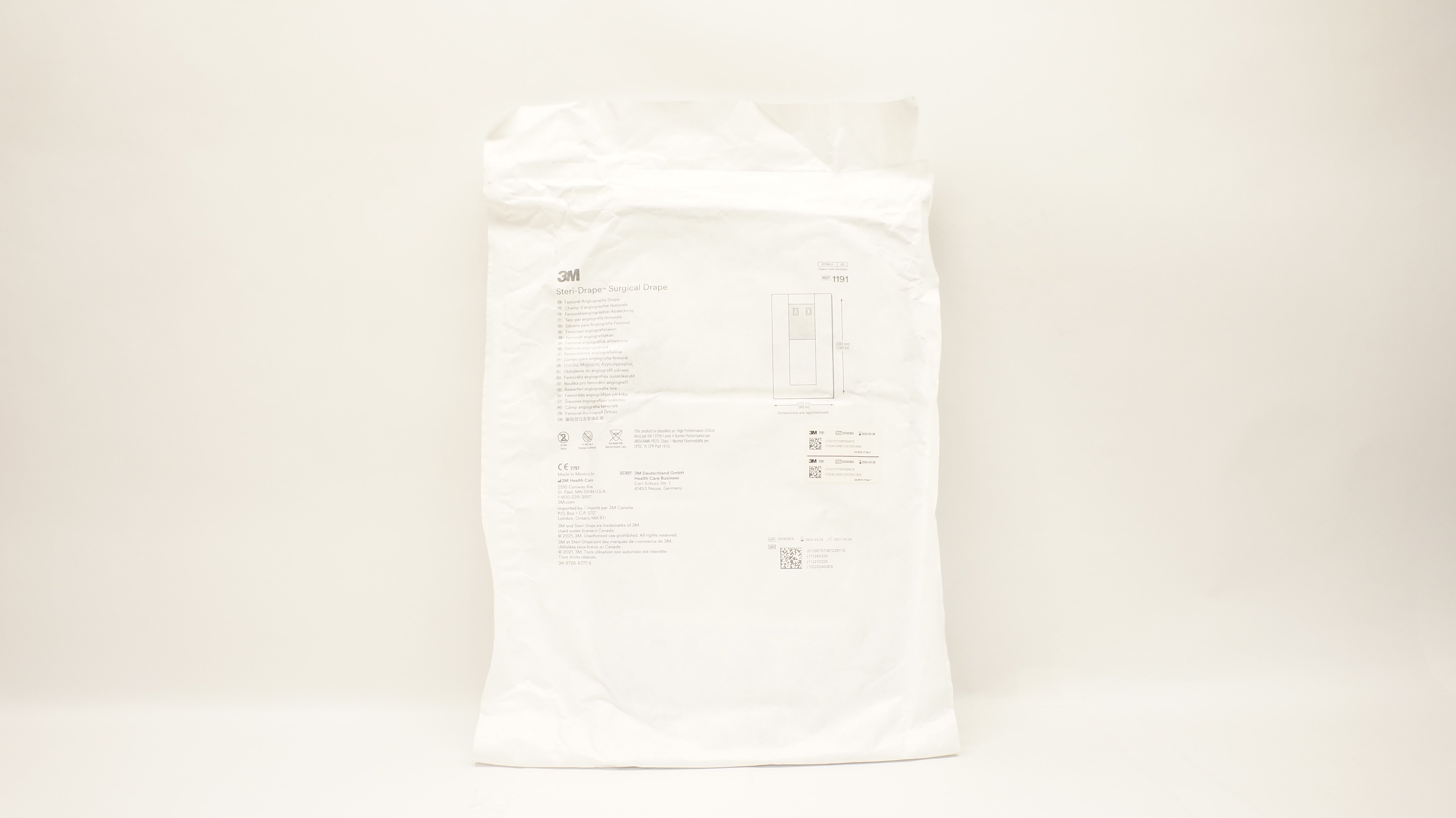 3M 1191 Steri-Drape Surgical Drape 130 x 90inch