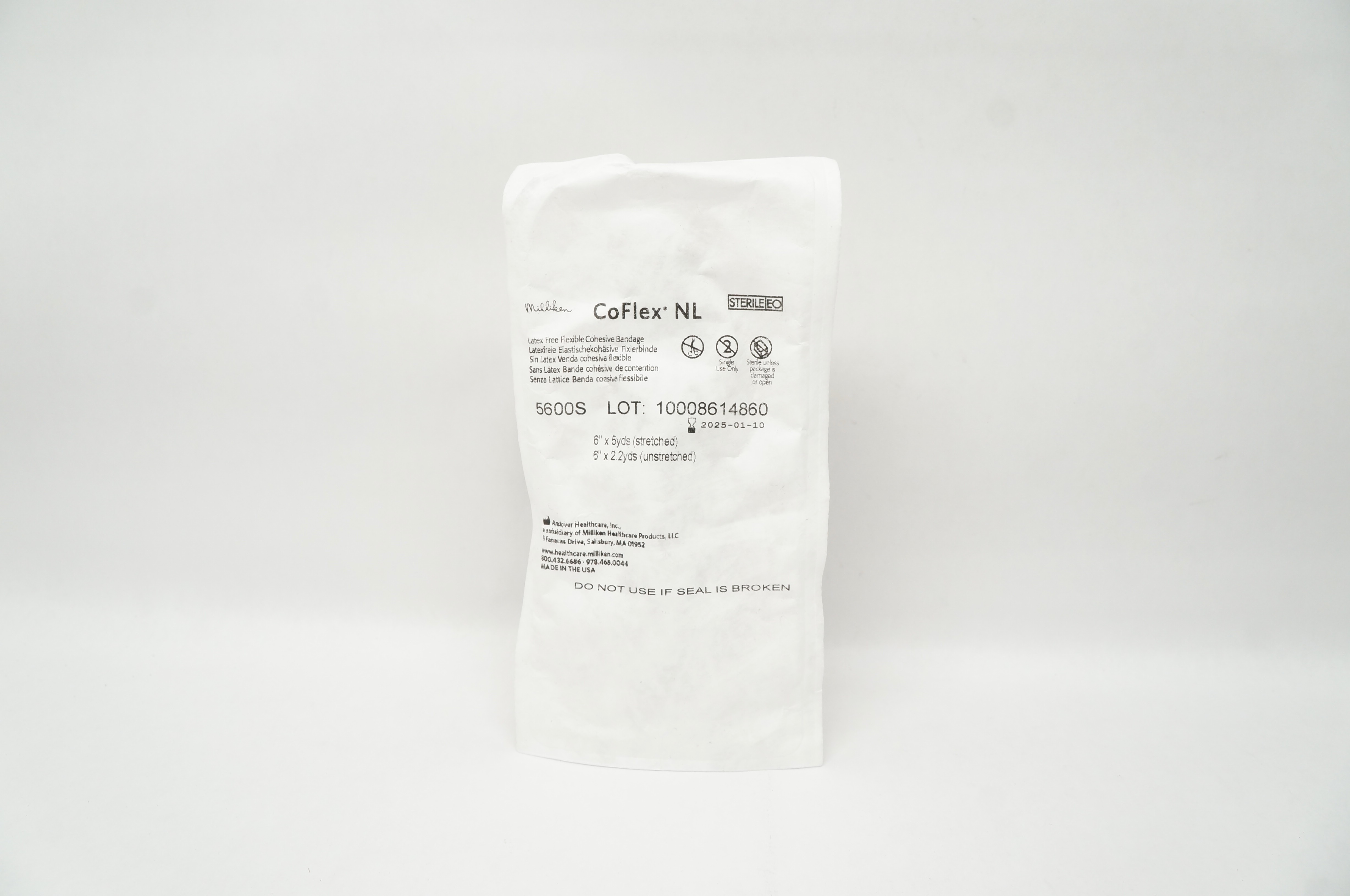 Andover 5600S Co-Flex Latex Free Flexible Cohesive Bandage 6inch x 5yds 6inch x 2.2yds