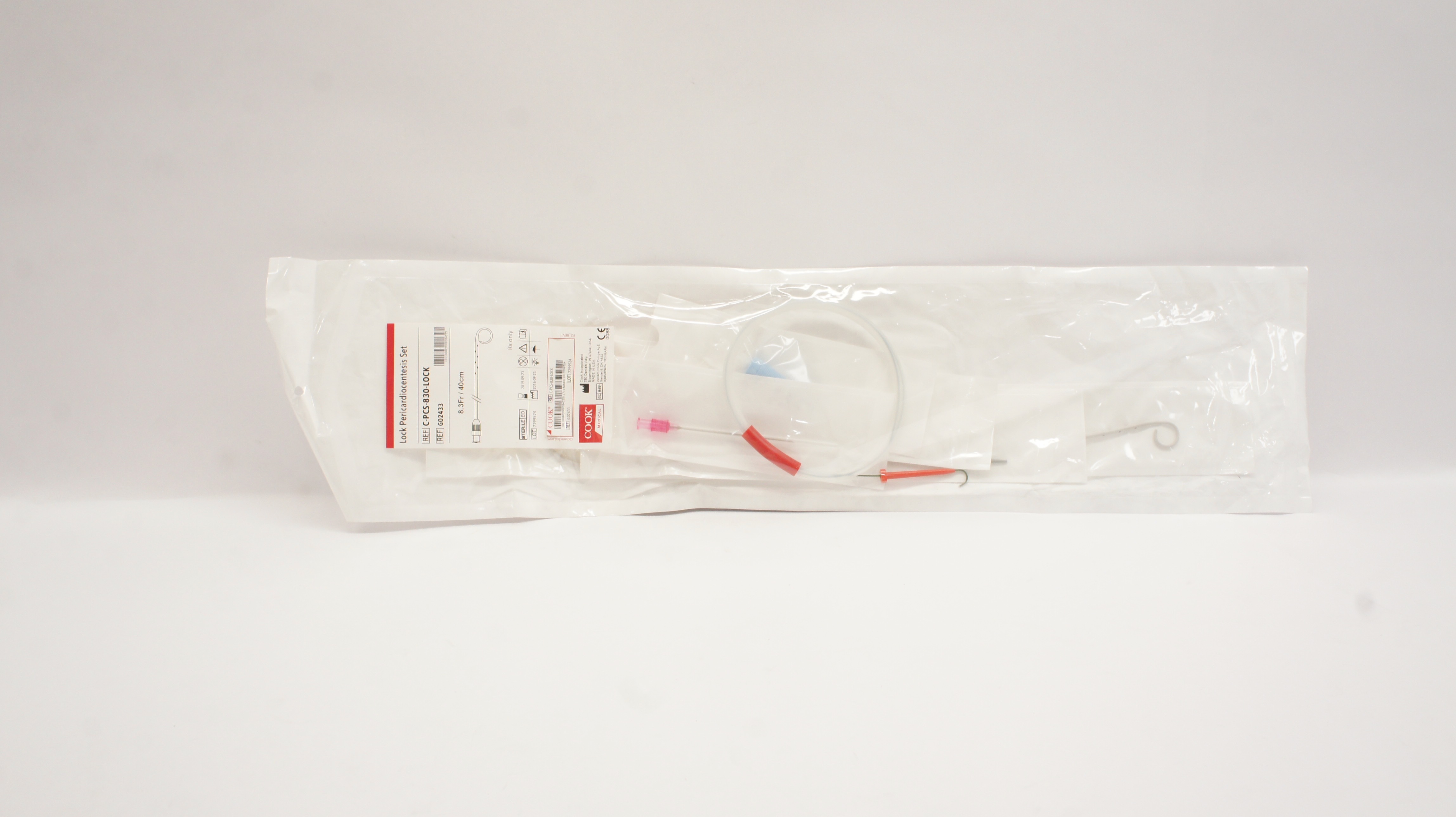 Cook Medical G02433 Lock Pericardiocentesis Set 8.3Fr x 40cm (x)