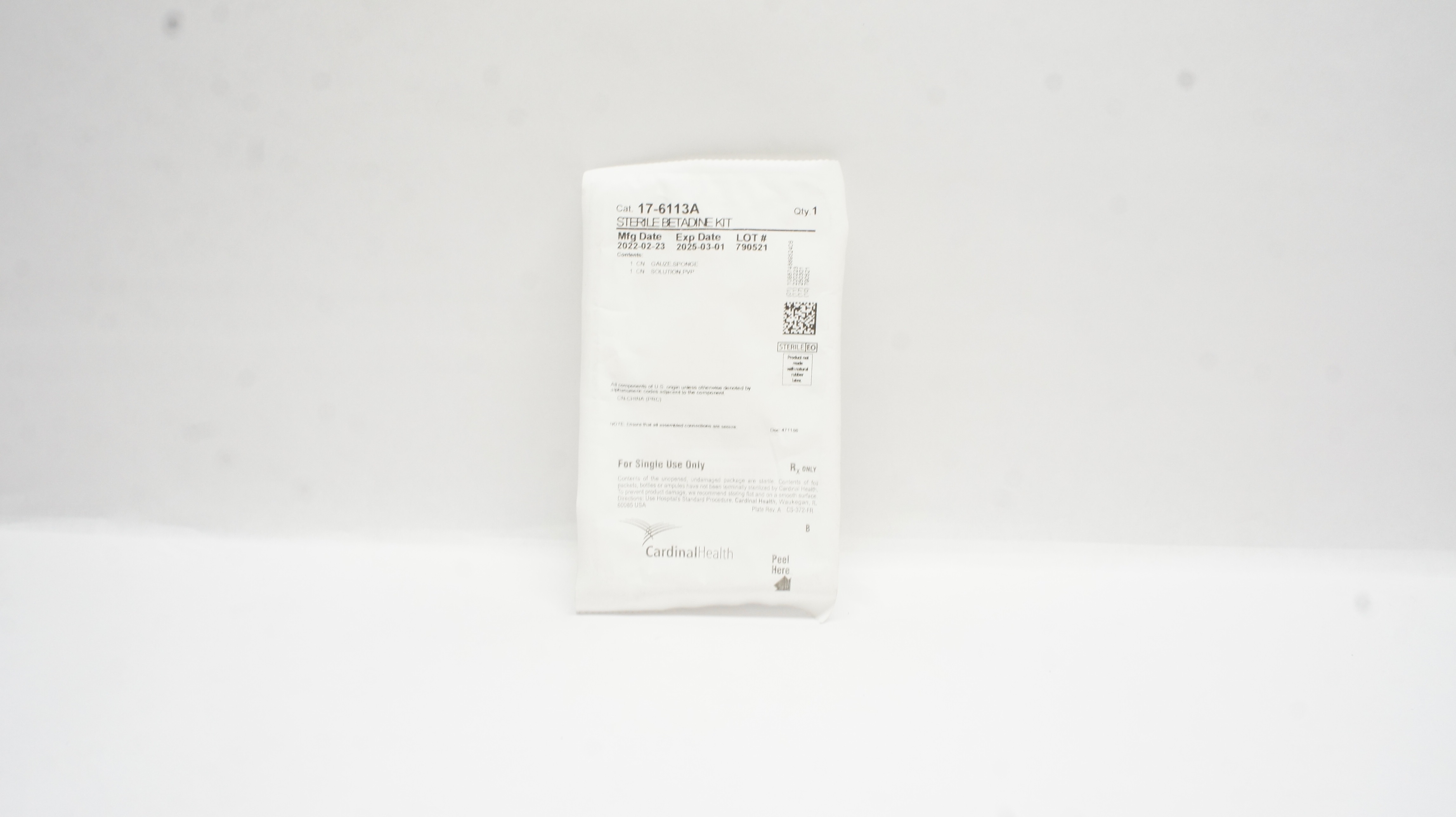 Cardinal Health 17-6113A Sterile Betadine Kit