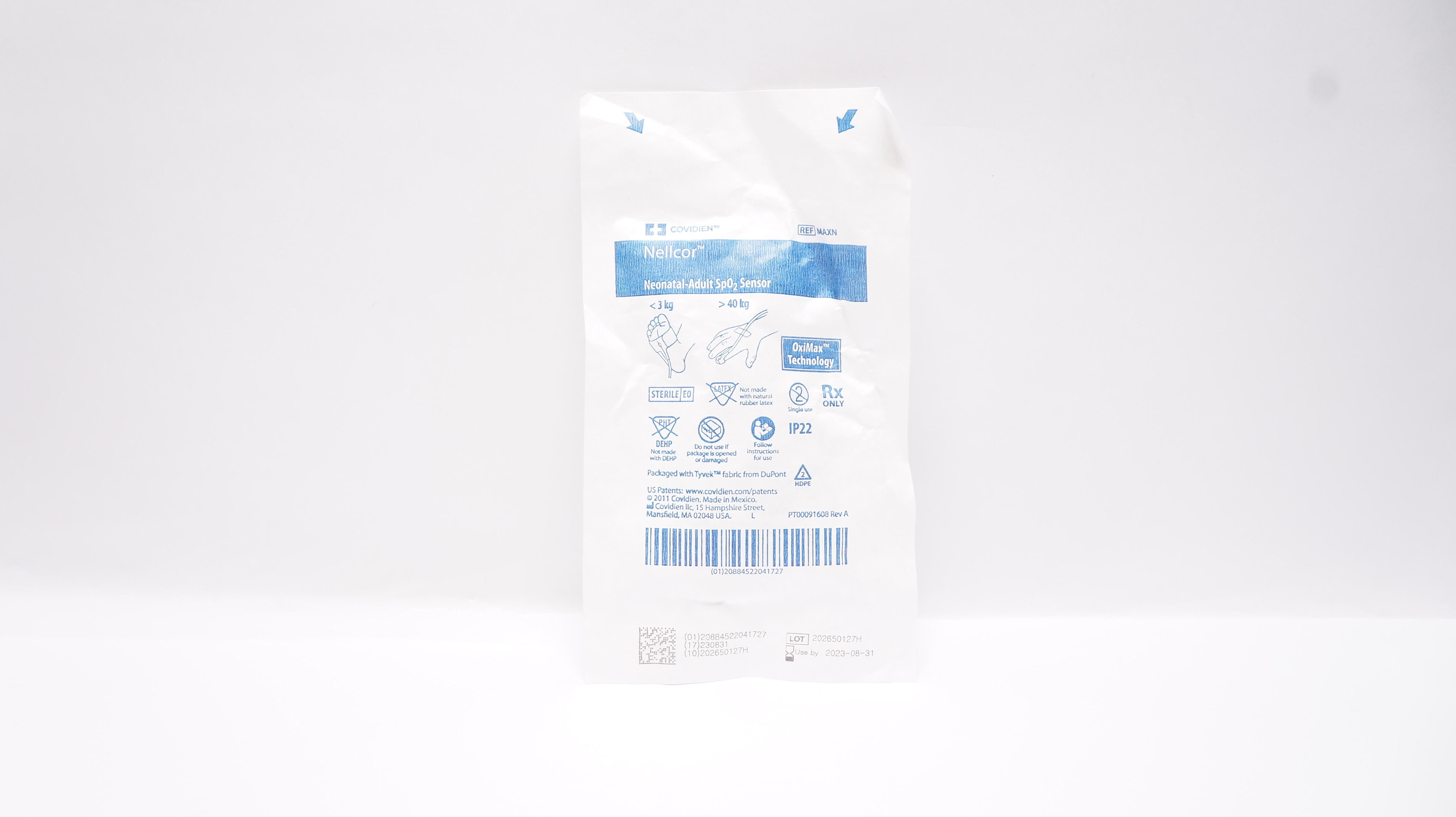 Covidien MAXN Nellcor Neonatal-Adult SpO₂ Sensor <3kg >40kg (x)