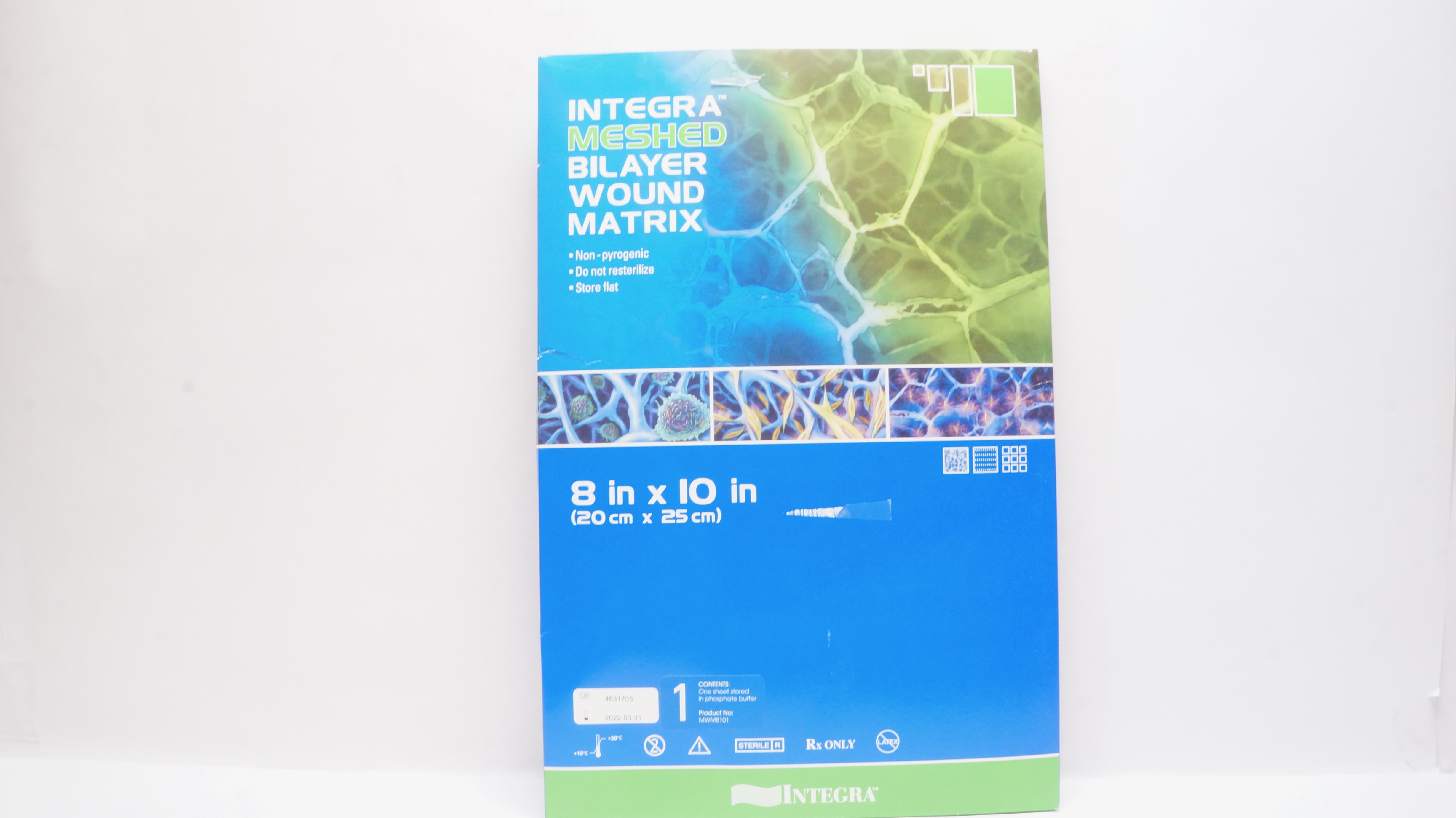 Integra MWM8101 Meshed Bilayer Wound Matrix 8inch x 10inch (x)