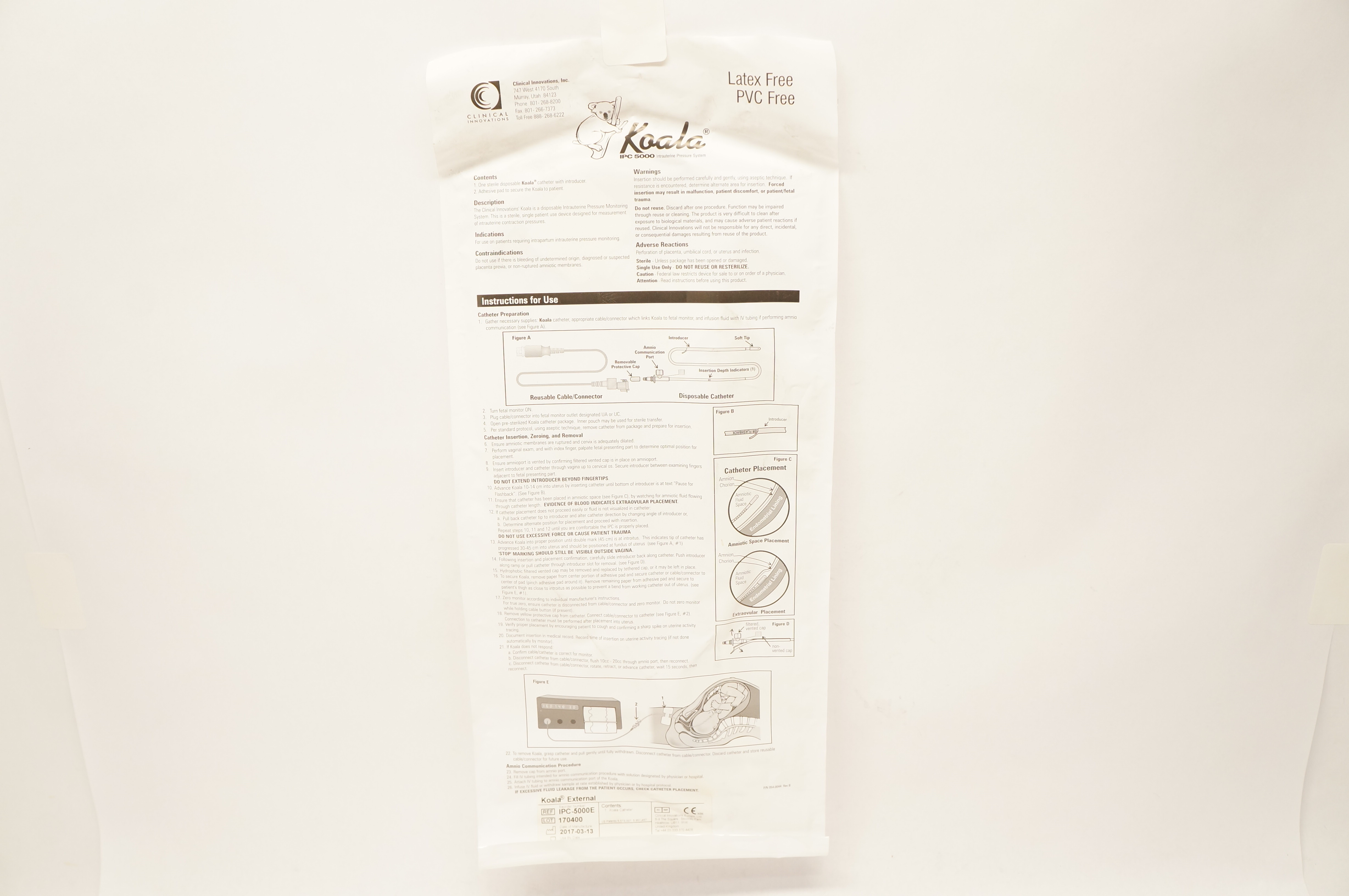 Clinical Innovations IPC-5000E Koala External Cath. (x)