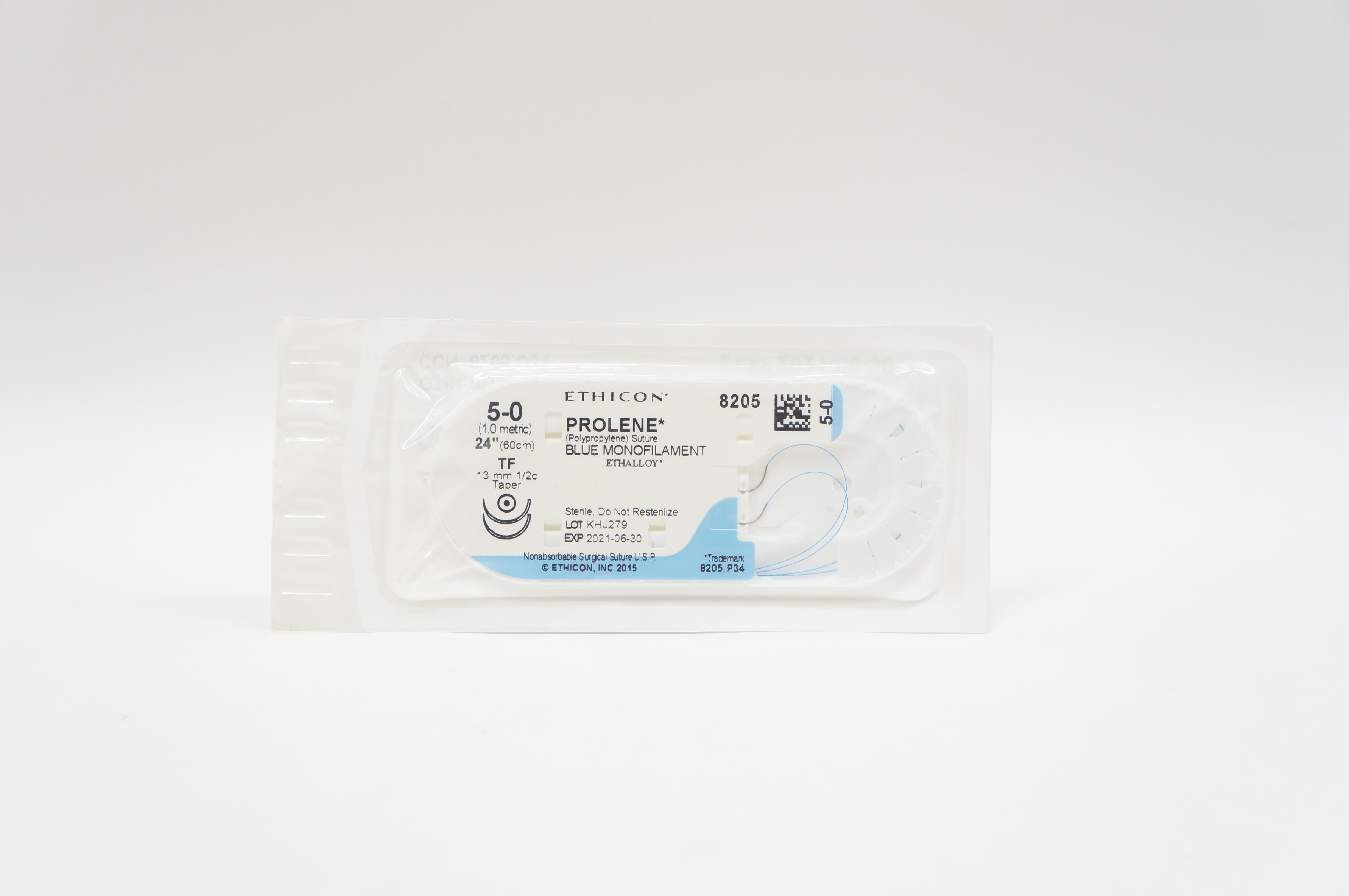 Ethicon 8205 5-0 PROLENE, TF, 13mm 1/2c Taper, 24inch
