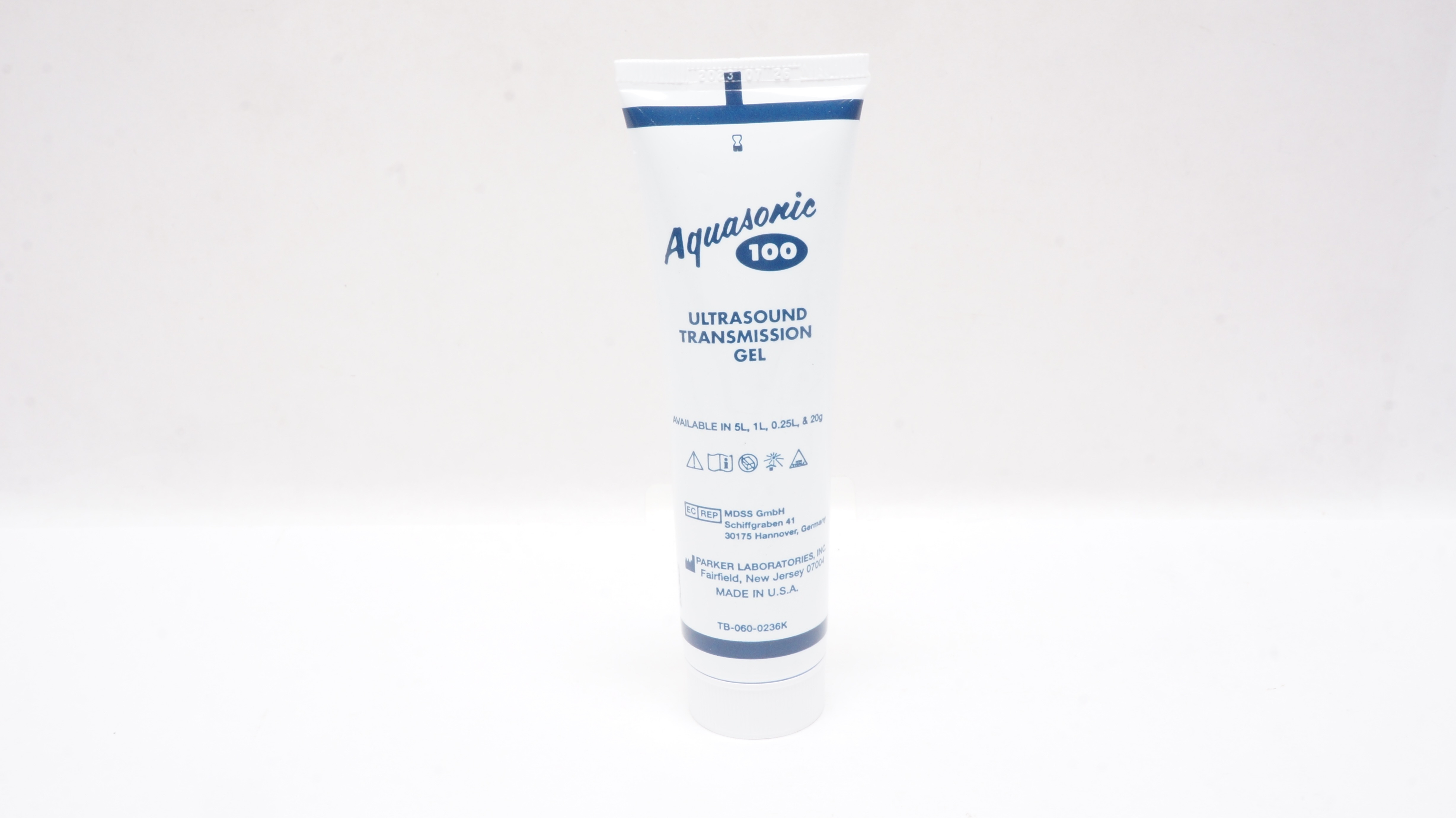 Parker 01-02 Aquasonic 100 Ultrasound Transmission Gel Water Soluble 60 Grams