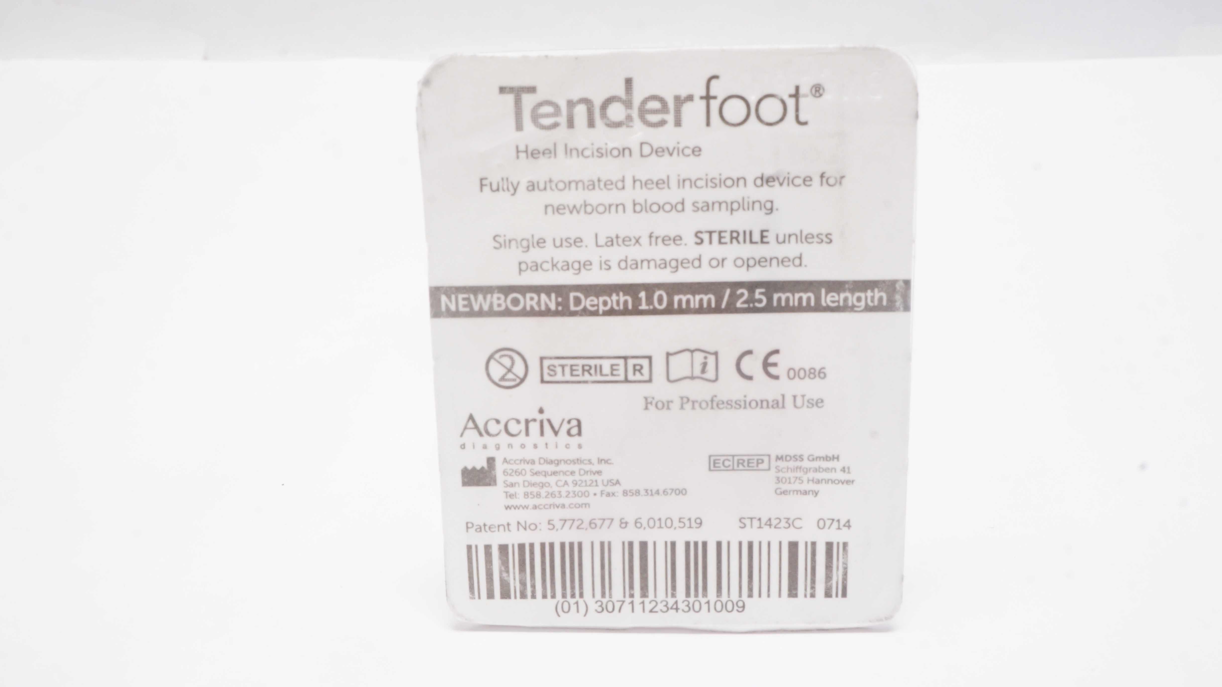 Accriva Diagnostics TenderFoot Newborn Heel Incision Device