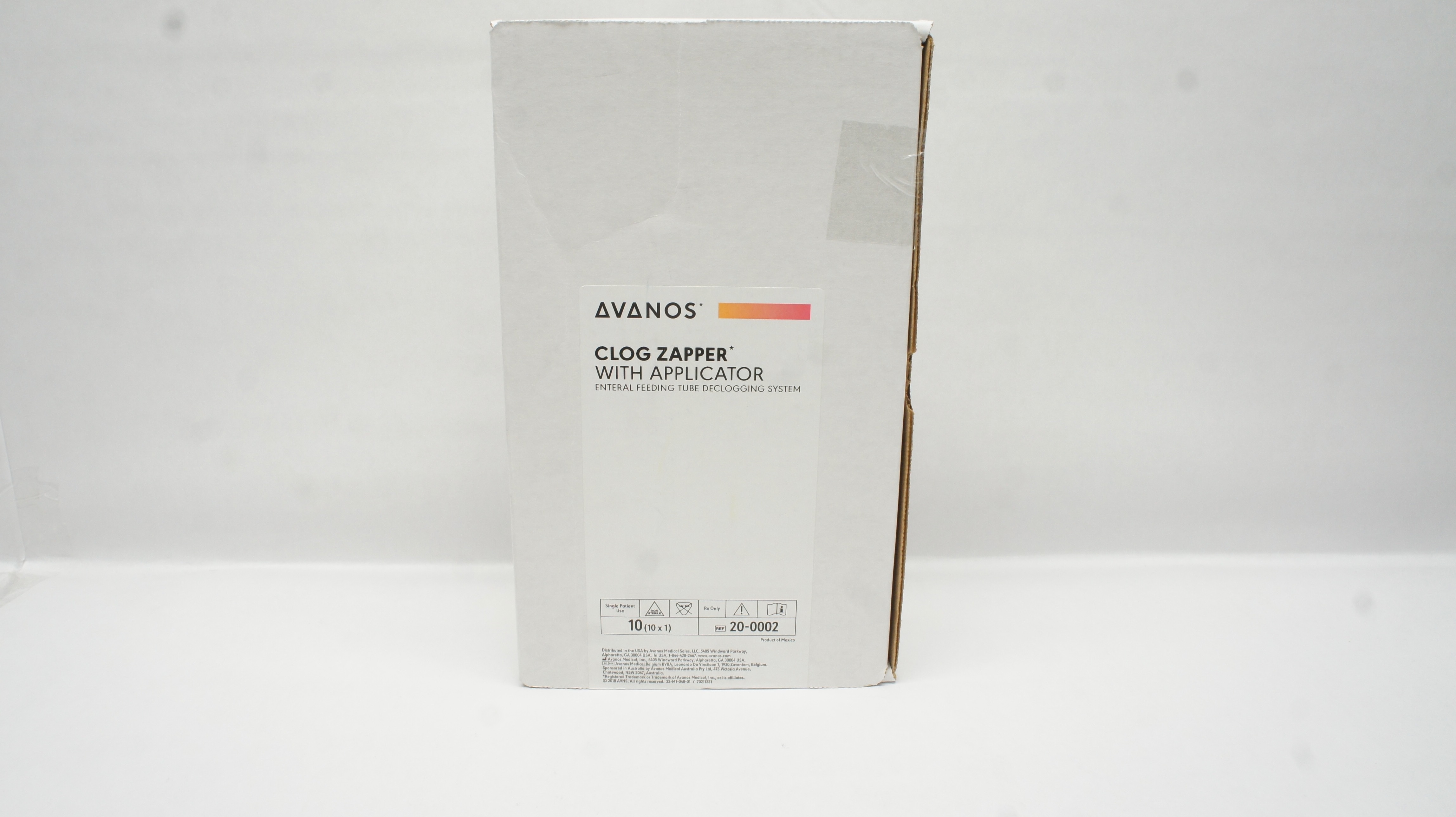 Avanos 20-0002 Clog Zapper Enteral Feeding Tube With Applicator (x) - Box of 10