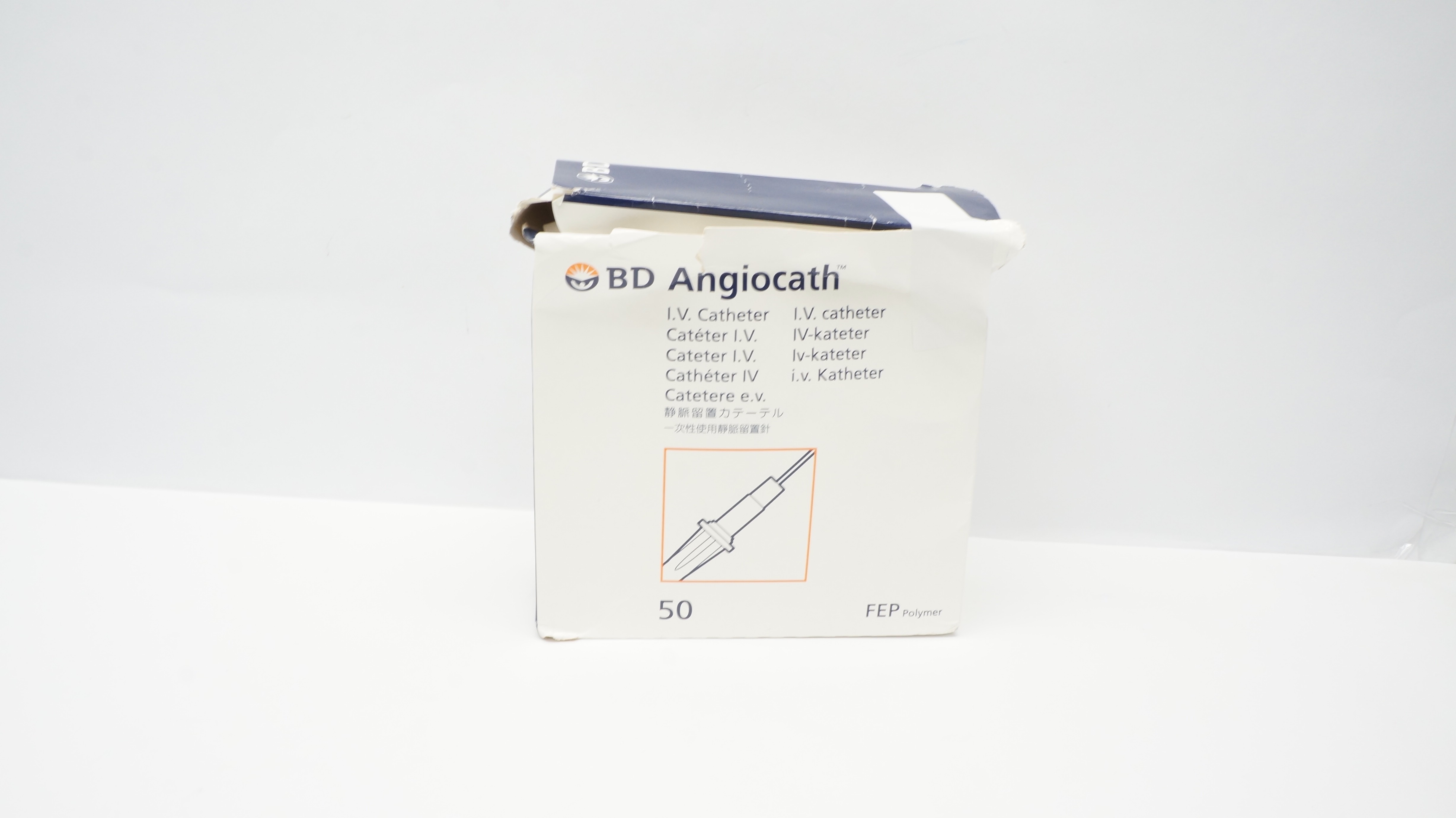 BD 381137 Angiocath I.V. Cath. 20GA x 1.88inch, 42 ml/min - Box of 38