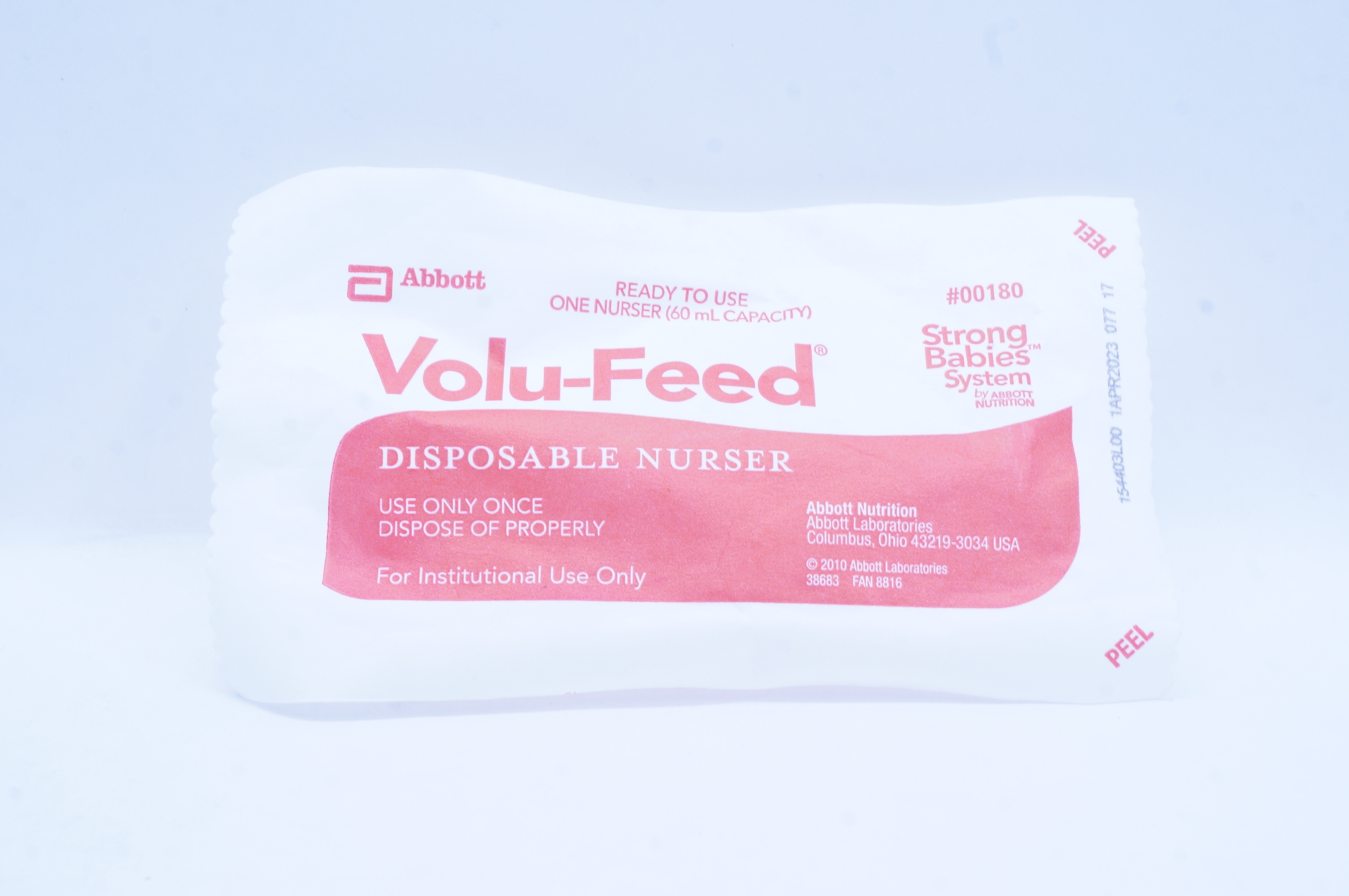 Abbott 00180 Strong Babies System Volu-Feed Disposable Nurser 60 mL