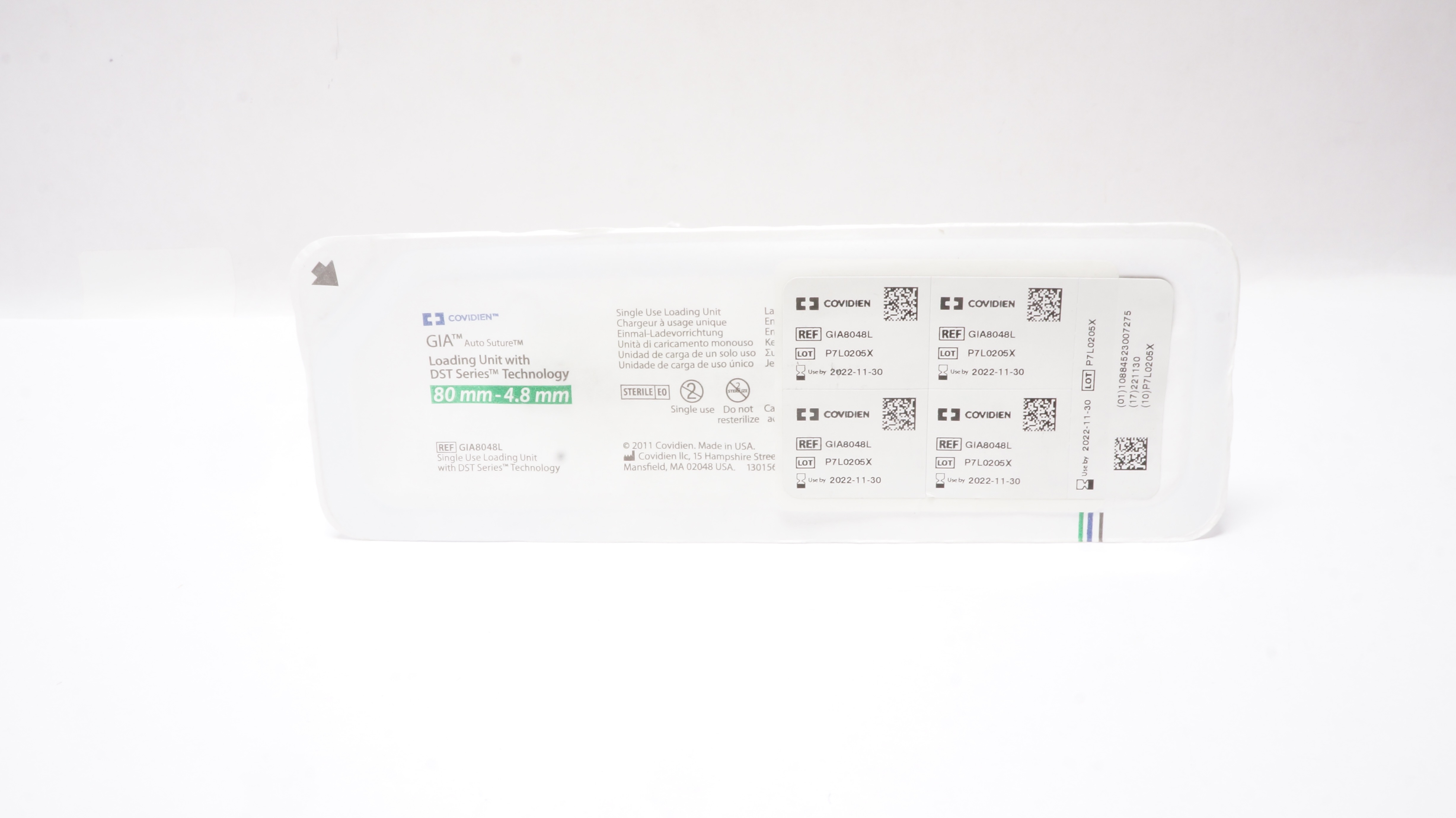 Covidien GIA8048L GIA Loading Unit with DST Series 80mm - 4.8mm (x)