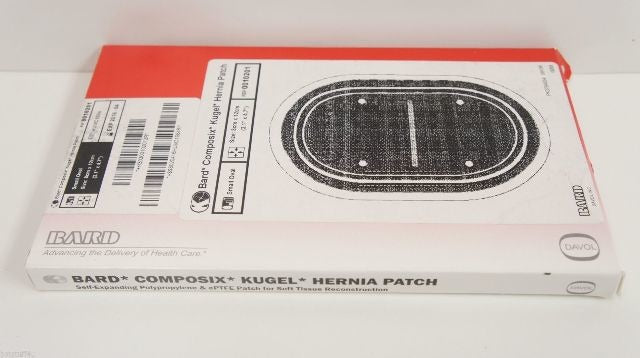 Bard 0010201 Composix Kugel Hernia Patch 3.1inx4.7in Small Oval (x) ~ Pack of 2