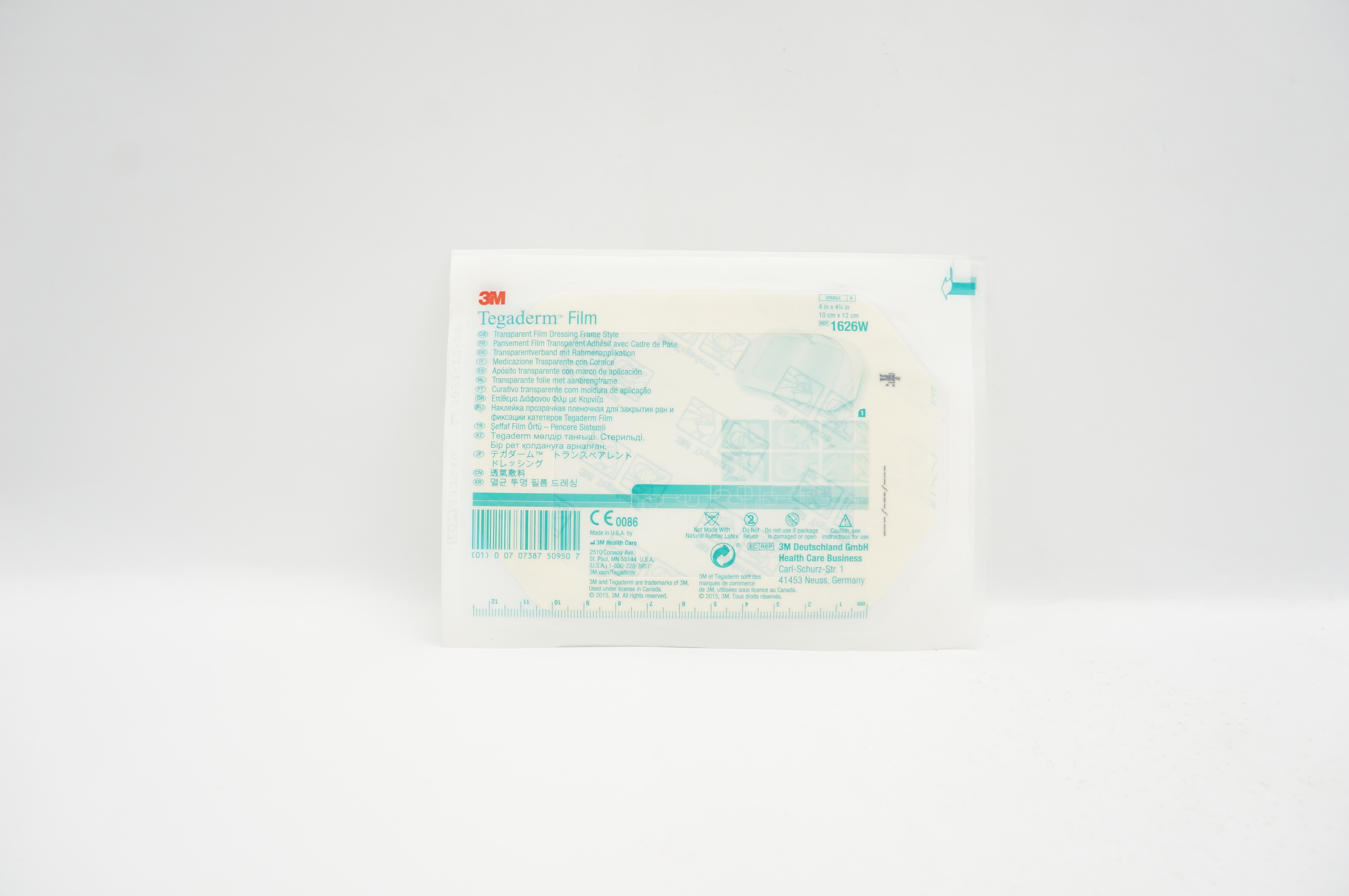 3M 1626W Tegaderm Transparent Film Dressing Frame Style 4 inch x 4-3/4 inch (x)