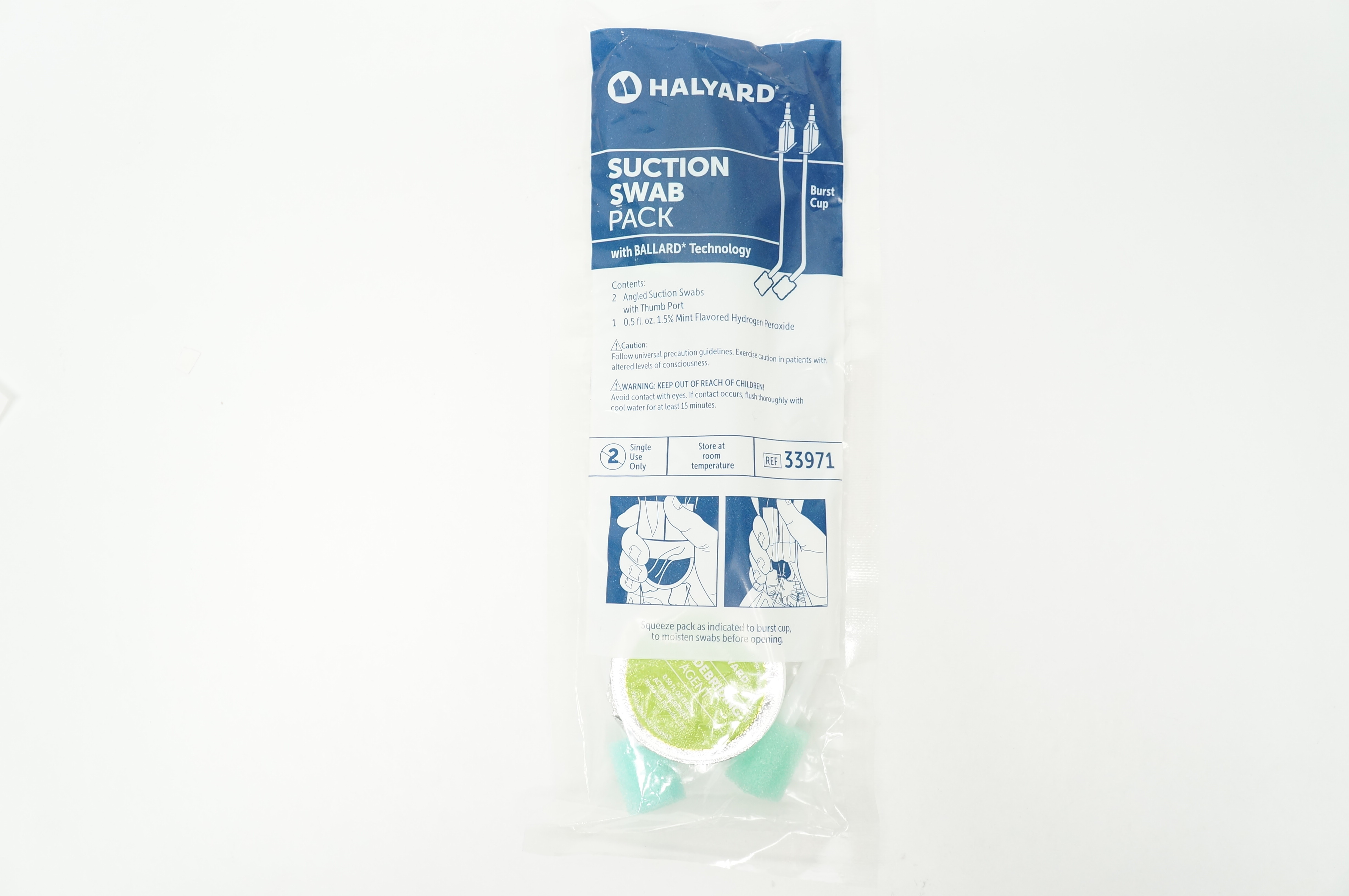 Halyard 33971 Suction Swab Pack With Ballard Technology (x)