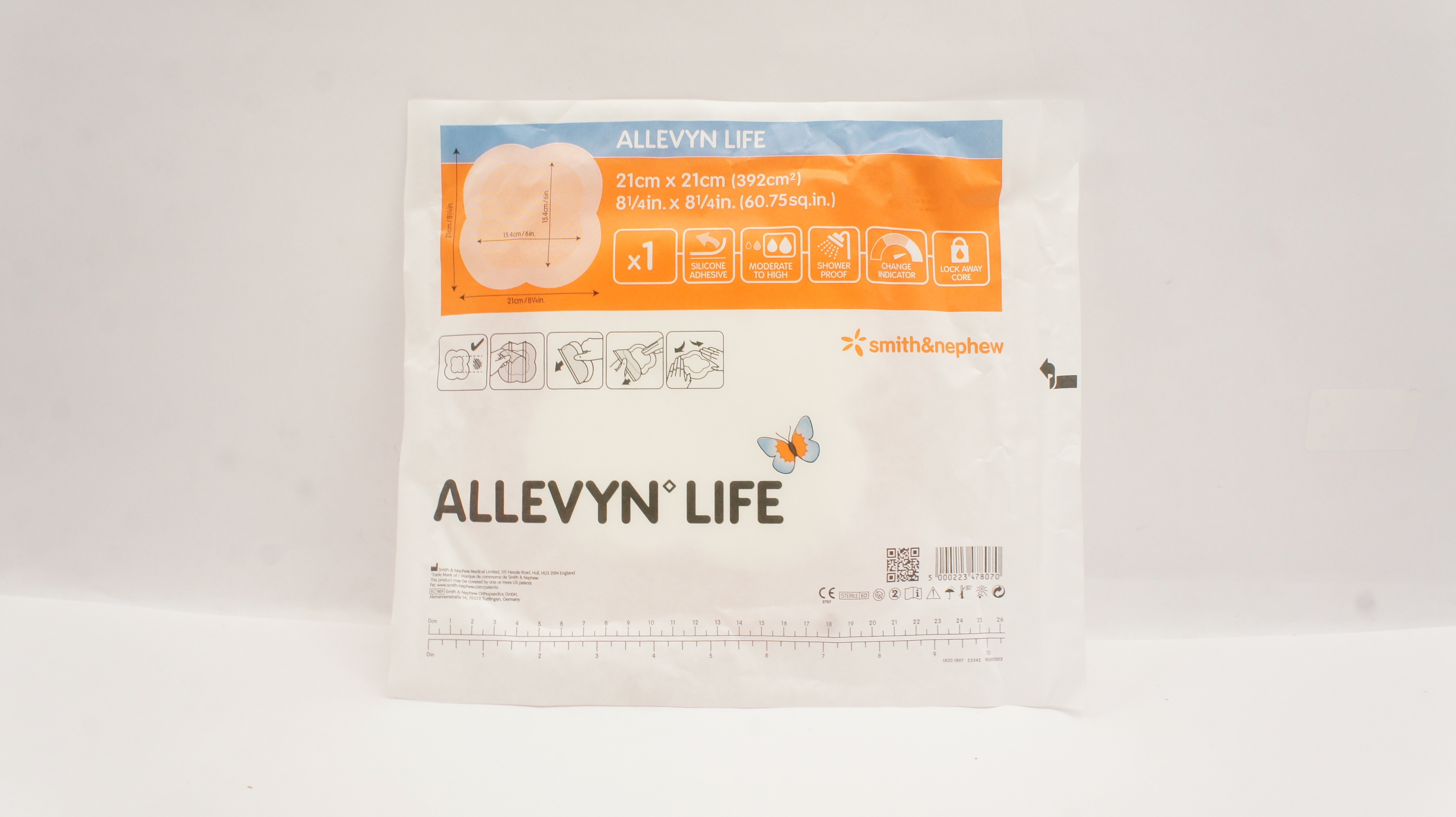 Smith&Nephew 66801070 Allevyn Life 8 1/4In x 8 1/4In
