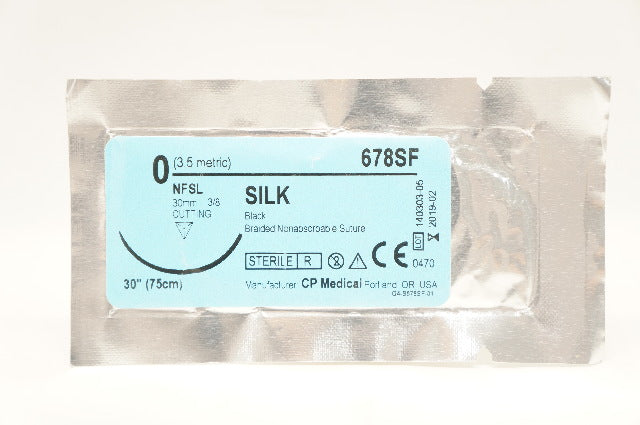 Ethicon 678SF 0 Silk Stre NFSL 30mm 3/8 Cutting, 30inch (x)