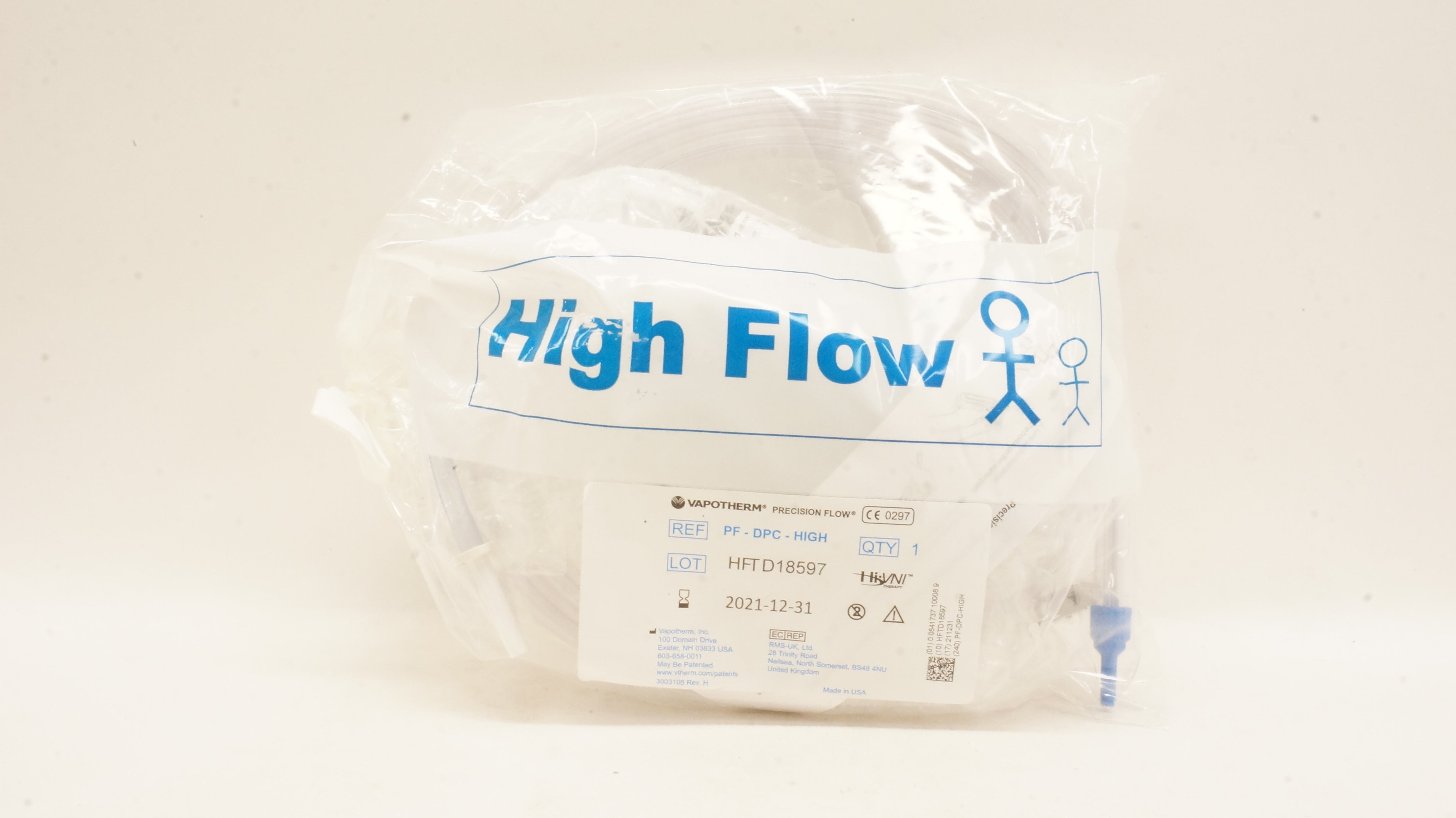 Vapotherm PF-DPC-HIGH Precision Flow Disposable Patient Circuit