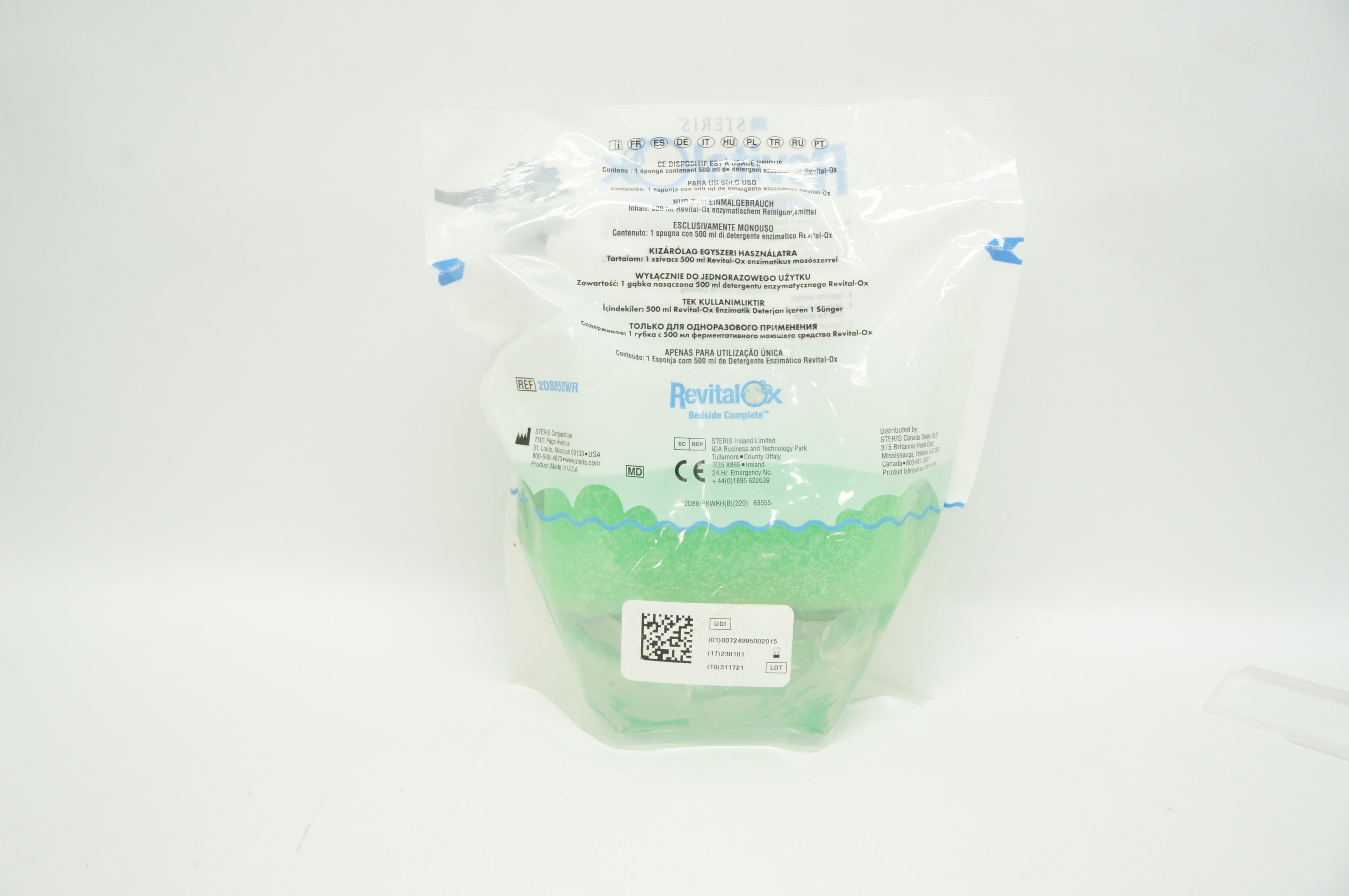 Steris 2D8850WR RevitalOx Bedside Complete Pre-Cleaning Kit