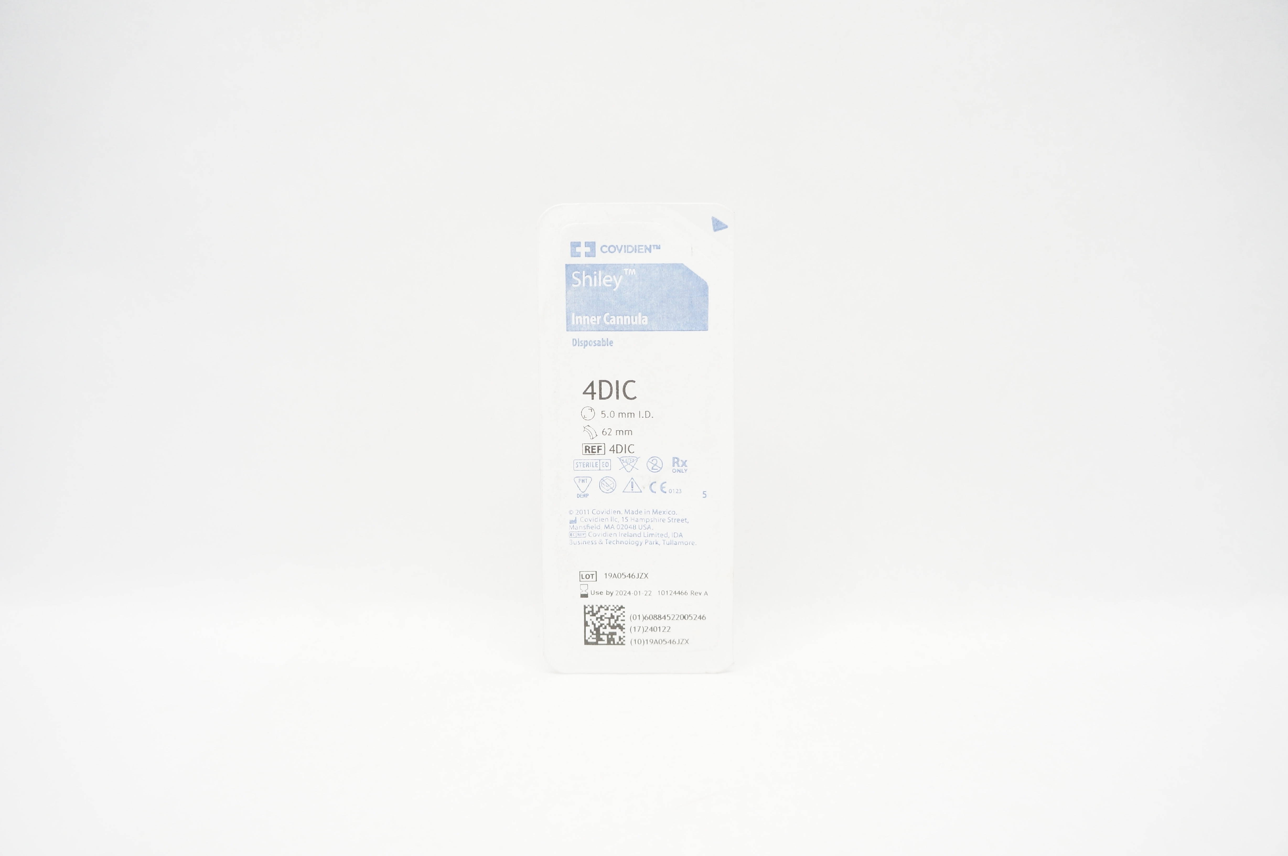 Covidien 4DIC Shiley Inner Cannula Disposable, 5mm x 62mm